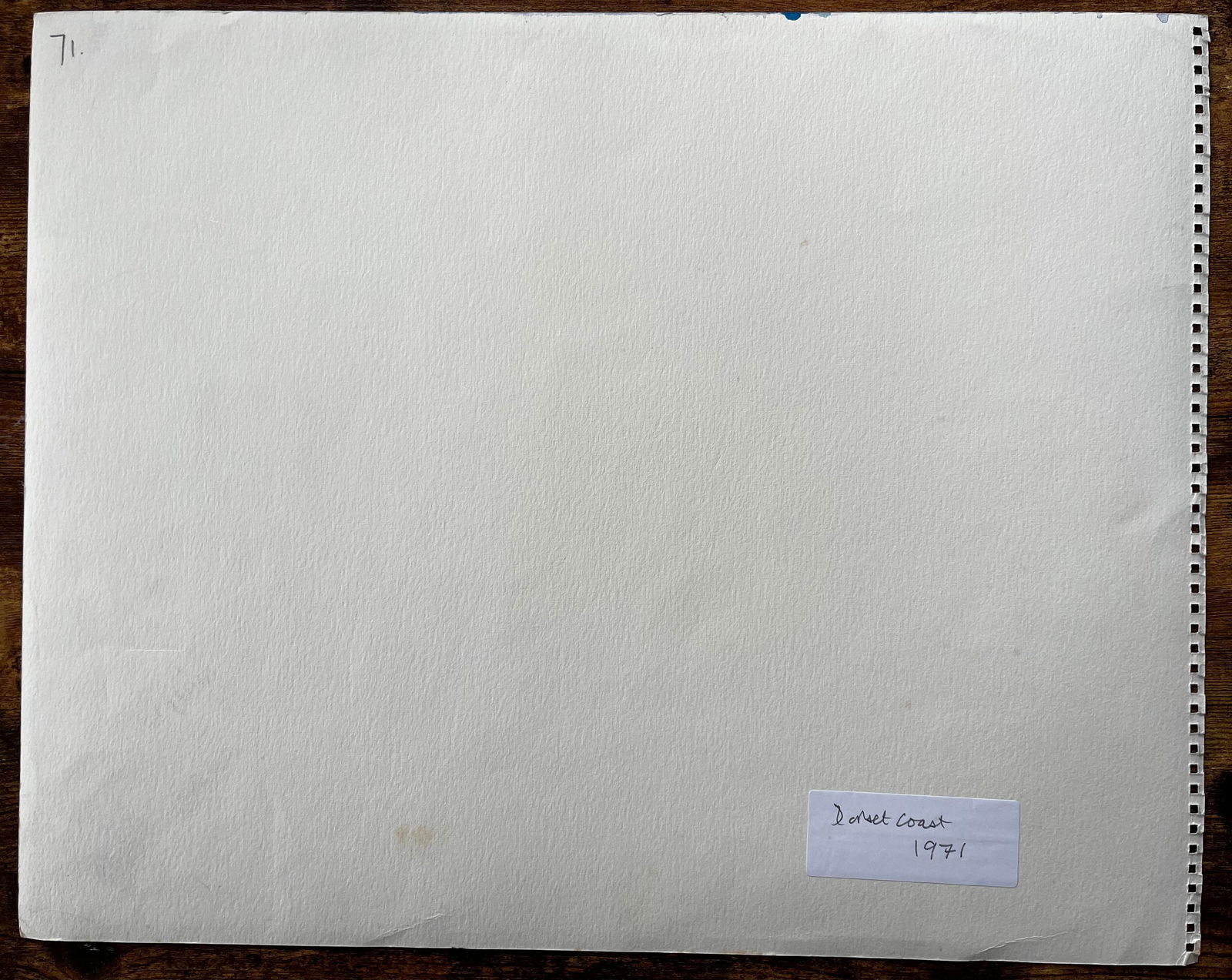 John Steane (b.1931); Dramatic Dorset Coast Cliff Landscape Watercolour by John Steane 1971, 1971 - 12