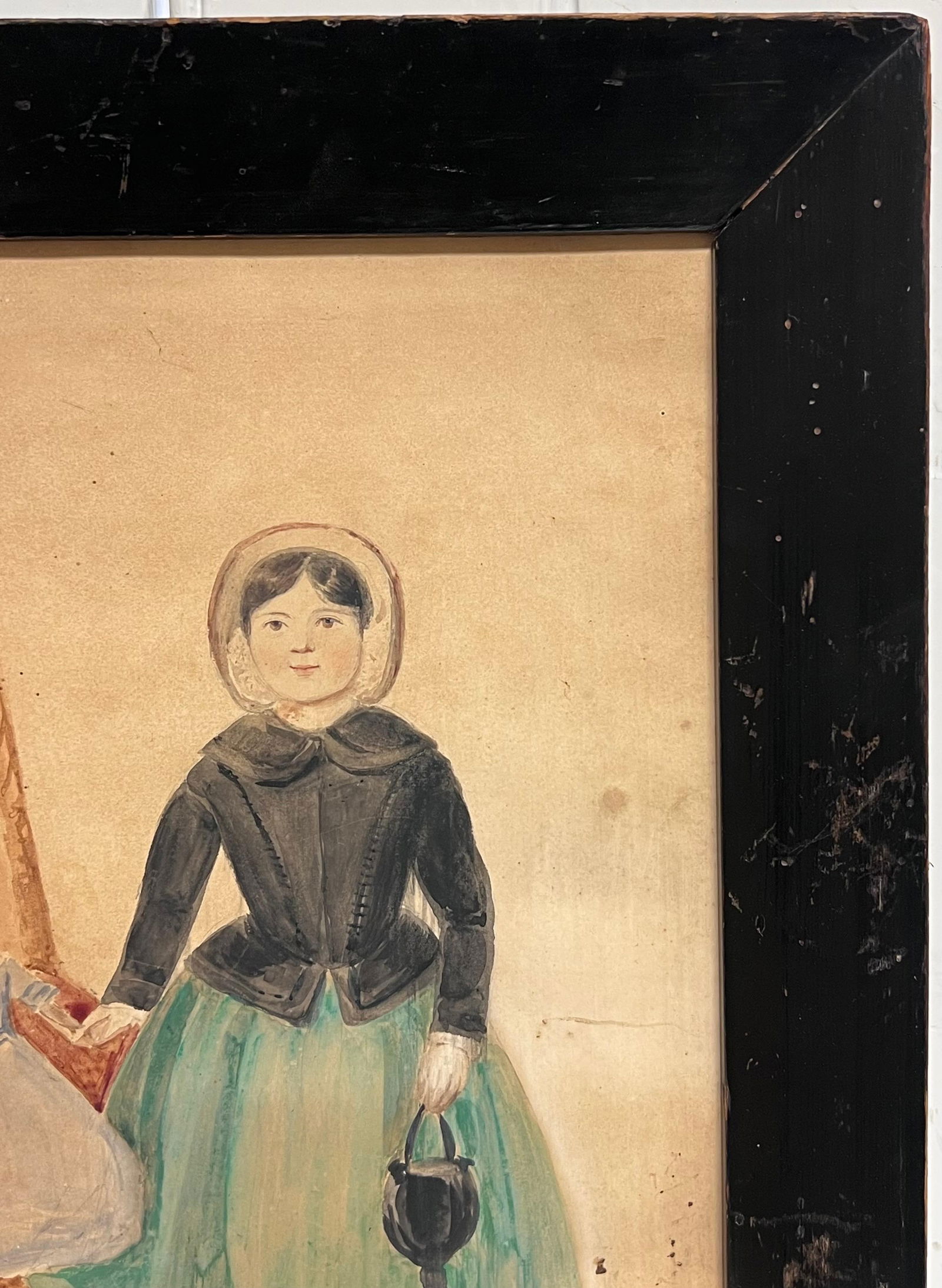 19th Century English School; Portrait of Lydia Clifton, aged 5 years, 6 months Dated January 31st - 14