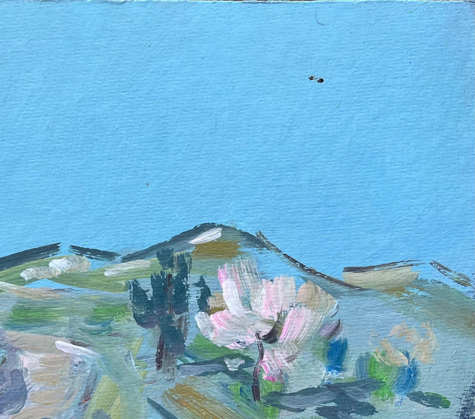 Fanch Lel; French Post-Impressionist Landscape with Blossoming Trees and Hillside Path - 10