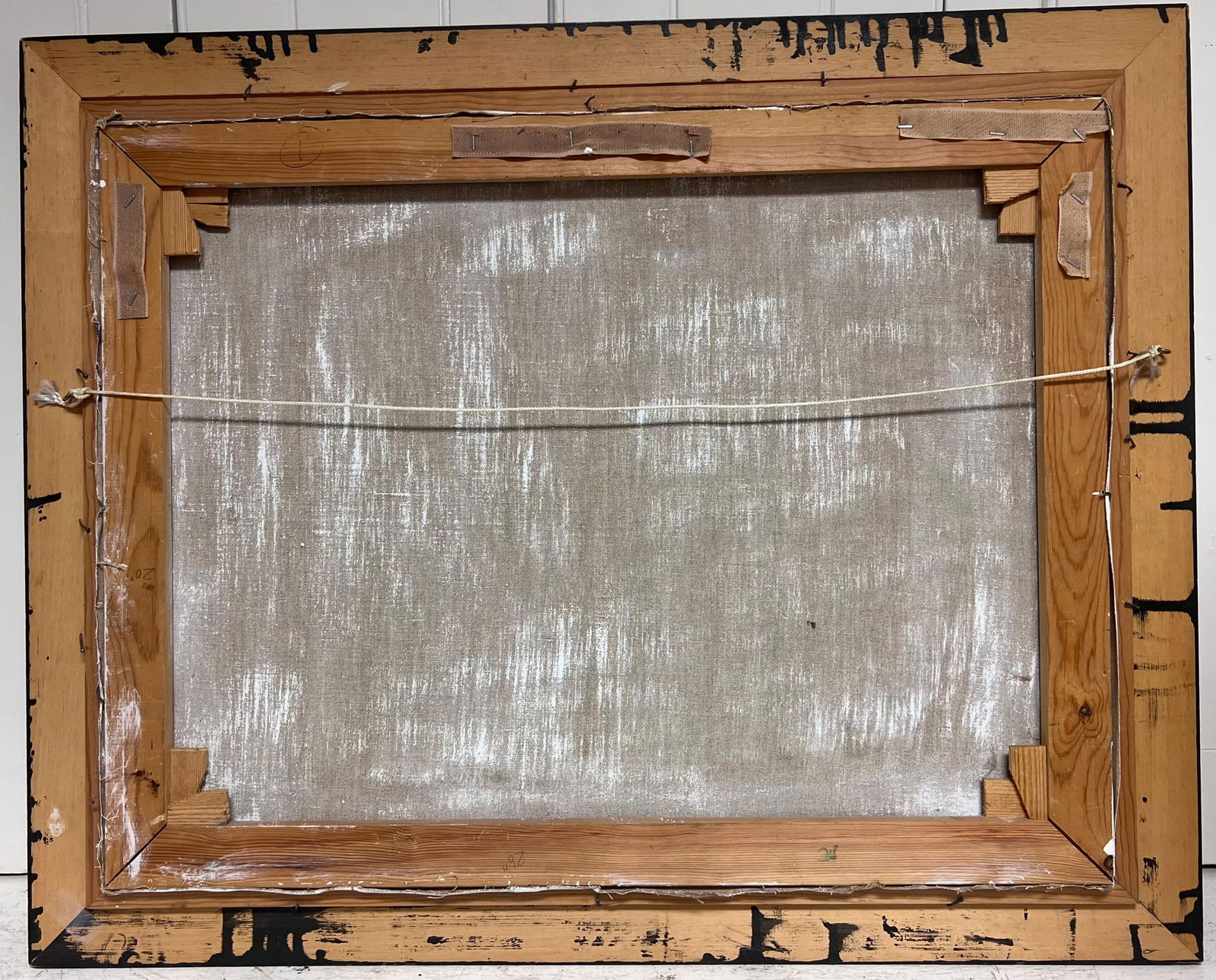 British artist; British Impressionist 20th Century Signed Oil Sludgy Green River Landscape Boat, - 15