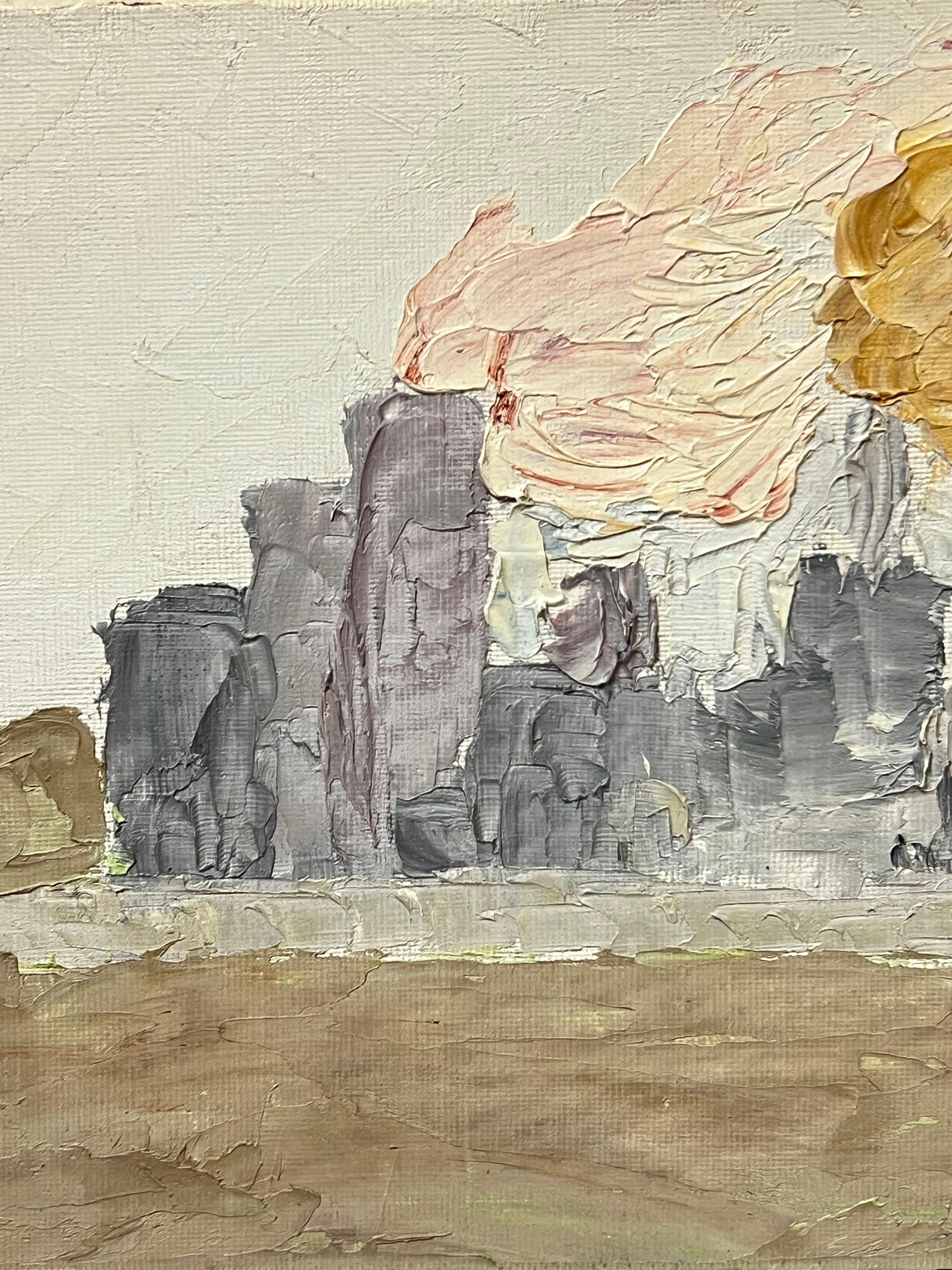 GENEVIEVE ZONDERVAN (1922-2013); French Post Impressionist Factory and Rising Smoke Landscape - 15