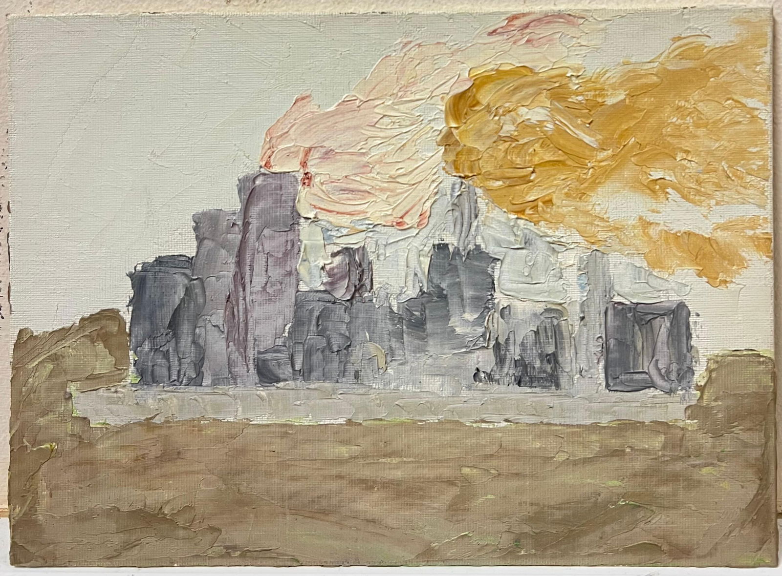 GENEVIEVE ZONDERVAN (1922-2013); French Post Impressionist Factory and Rising Smoke Landscape - 2