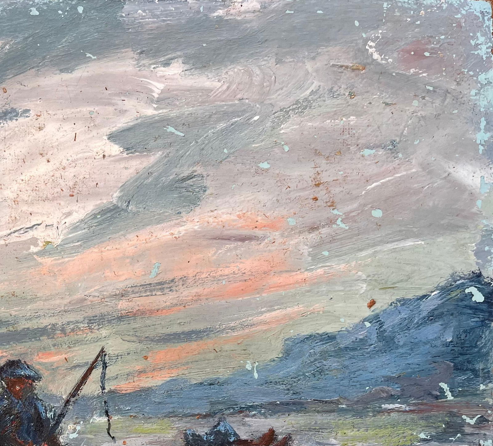 Fanch Lel; Impressionist French Rural Scene with Horse and Cart at Sunset - 7