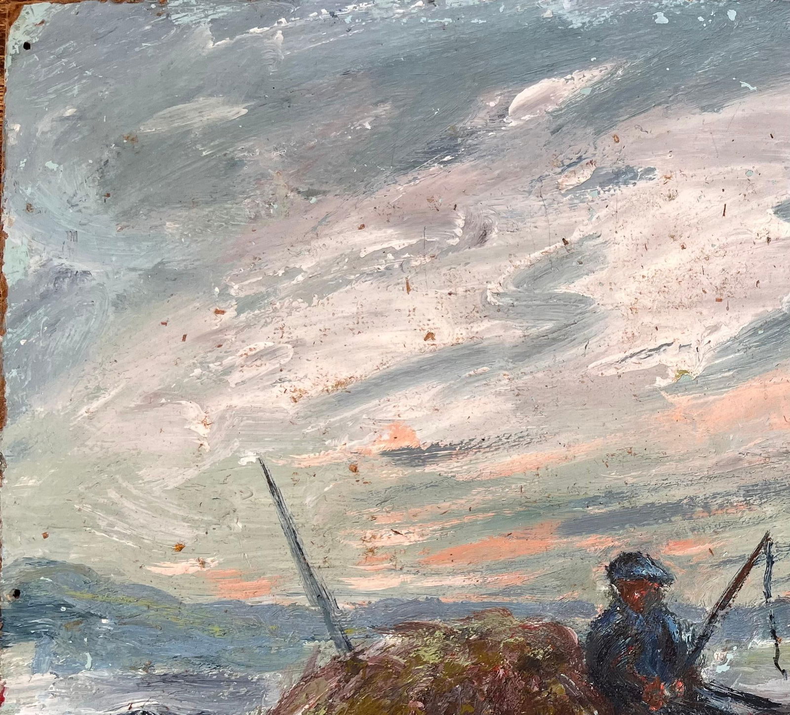 Fanch Lel; Impressionist French Rural Scene with Horse and Cart at Sunset - 9