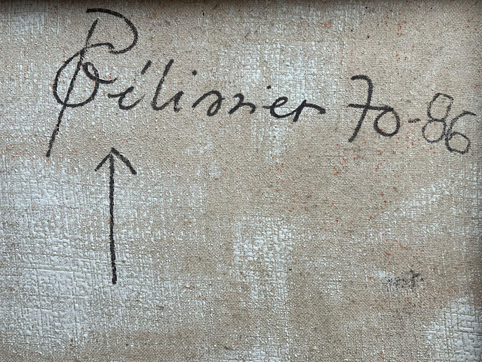 Gilbert Pelissier; French 20th Century Abstract Bright Geometric Fiery Orange Grid Pattern, 1970 - 2