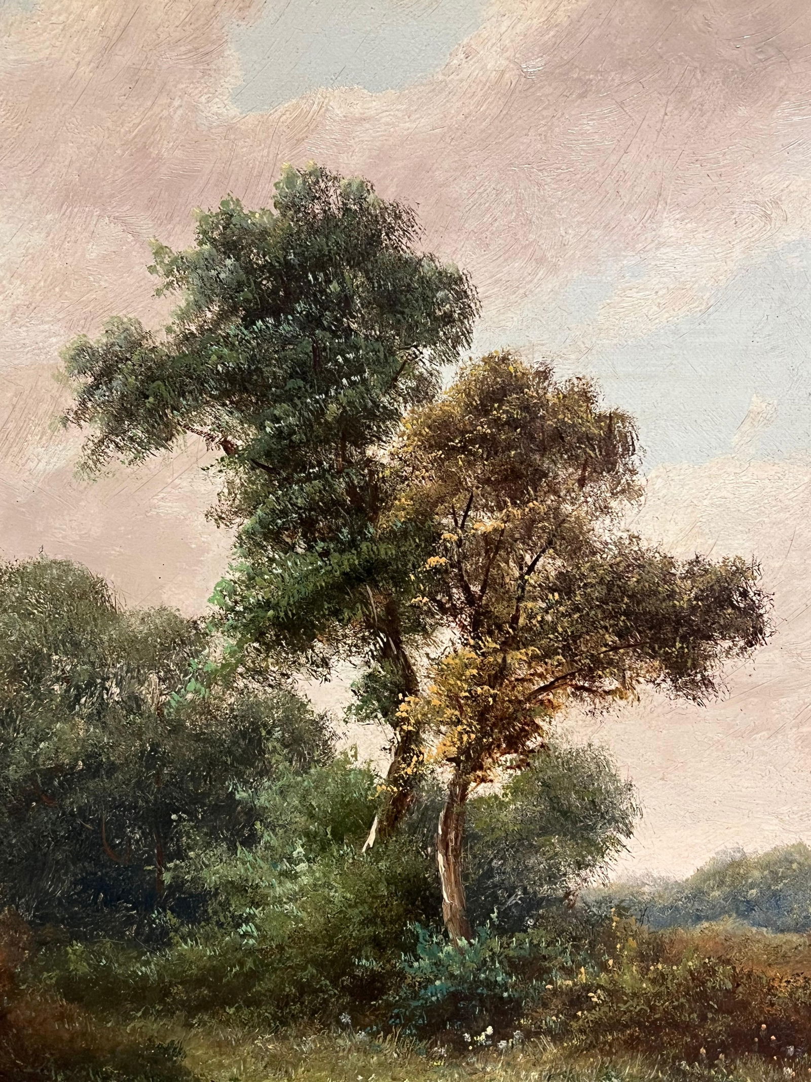 R. Parry; Victorian Traditional English Rural Landscape Signed Painting Harvest Workers, 1900 - 9