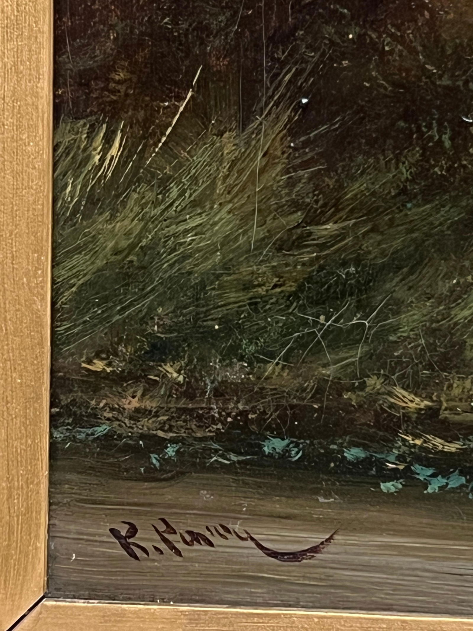 R. Parry; Victorian Traditional English Rural Landscape Signed Painting Harvest Workers, 1900 - 14