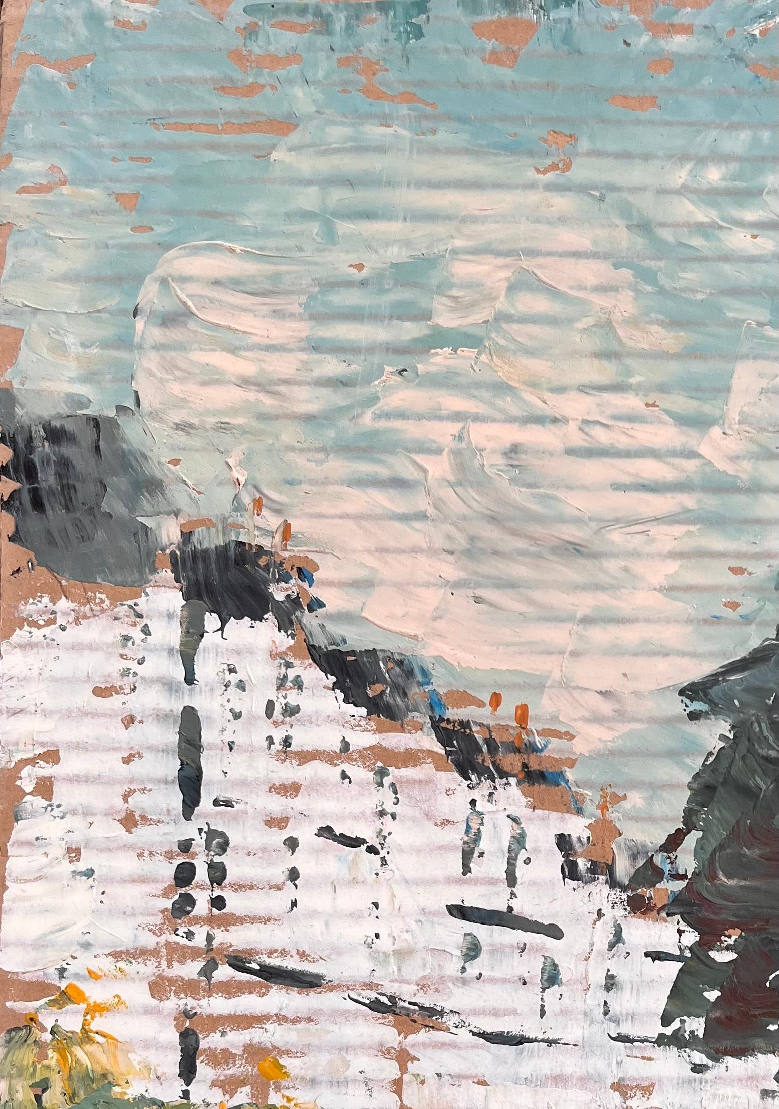 Fanch Lel; Impressionist River Bridge Scene with Reflections and White Buildings in France - 9