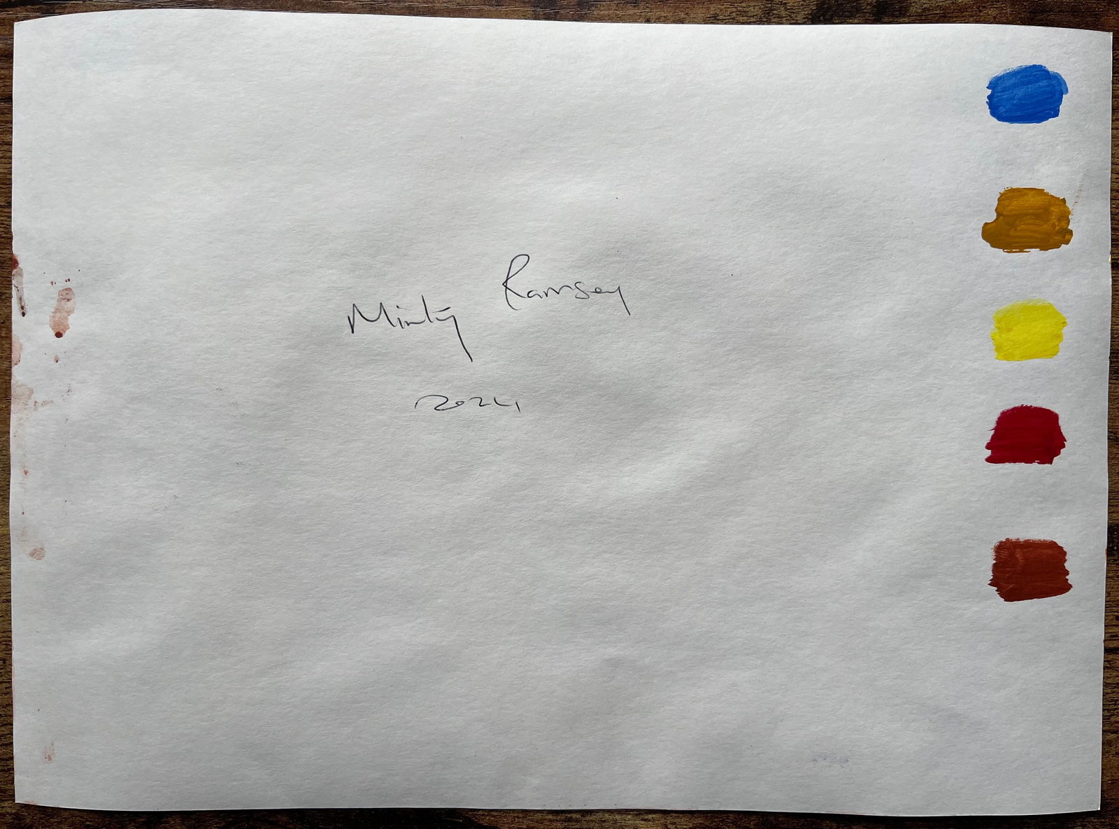 Minty Ramsey; Expressive Watercolor Painting of Atlas Mountains Under Moody Sky, 2024 - 13