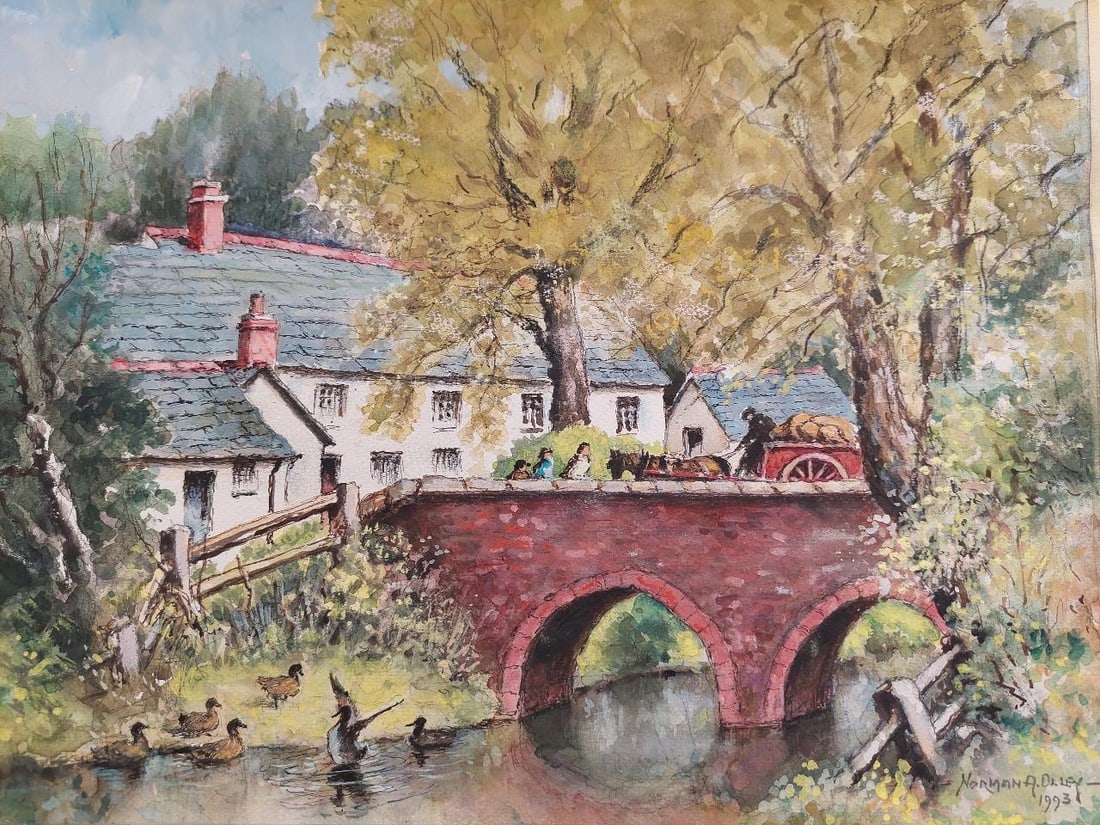 English School; 20th Century Traditional English Painting Derrington Mill Holsworthy Devon, 20th - 7