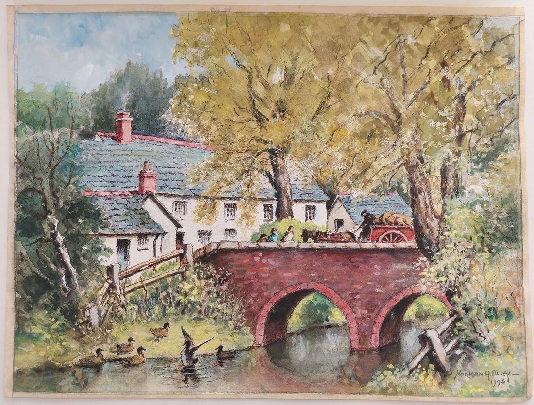 English School; 20th Century Traditional English Painting Derrington Mill Holsworthy Devon, 20th - 5