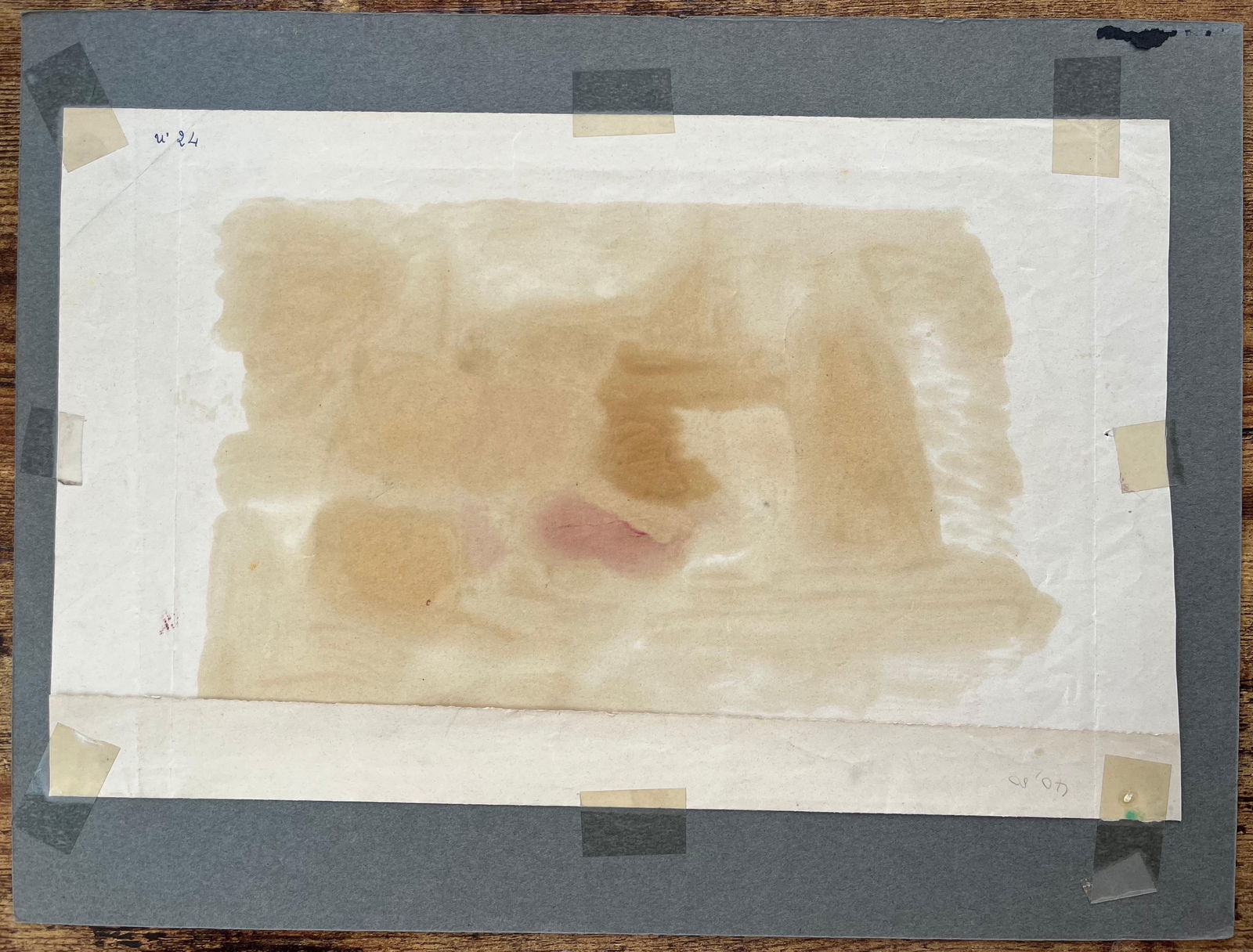 Anne Marie Migette Perard; Mid-Century French Abstract Still Life With Fruit and Glass in Bold Oil - 6