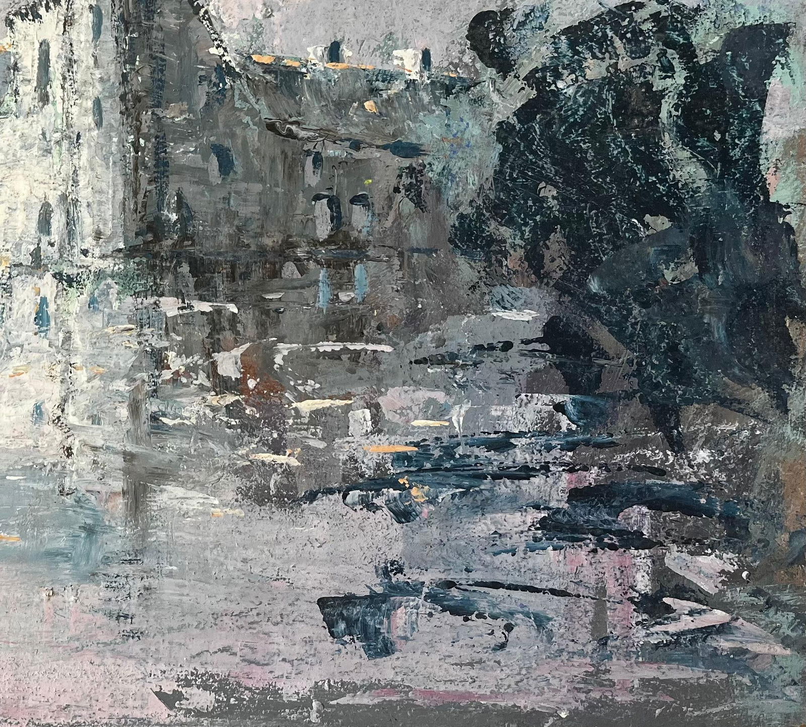 Fanch Lel; Impressionist Painting of Château de Trécesson in Brittany with Water - 8