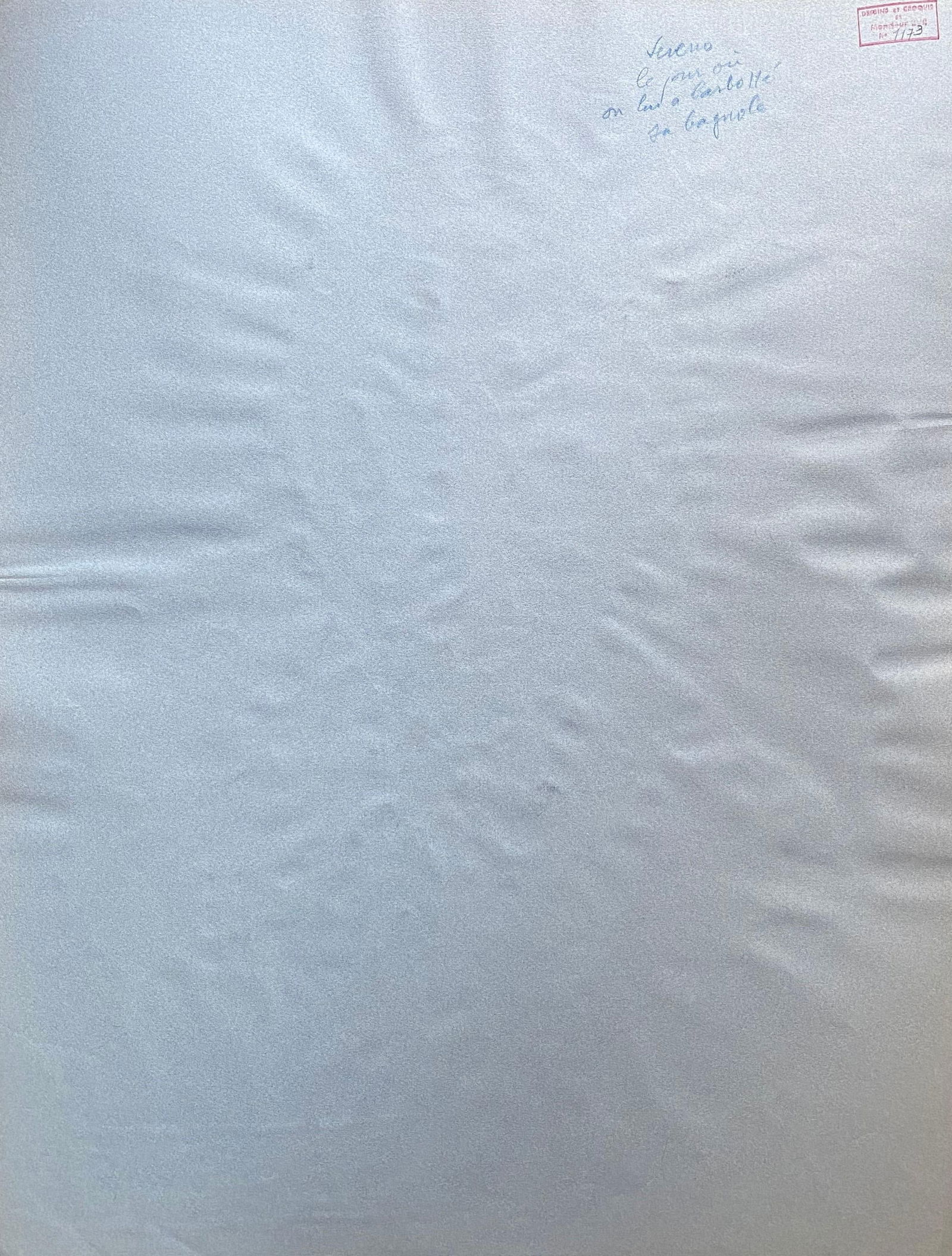 1960's French Portrait Grumpy Man Caricature, circa 1960s - 3