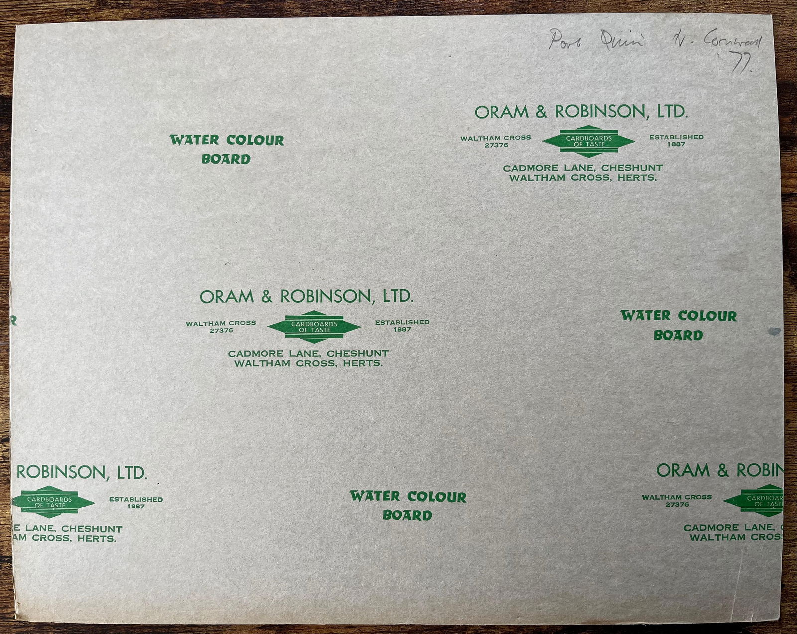 Anthony Herbert; Port Quinn North Cornwall Stone Cottage and Hillside Watercolour Painting 1977, - 3