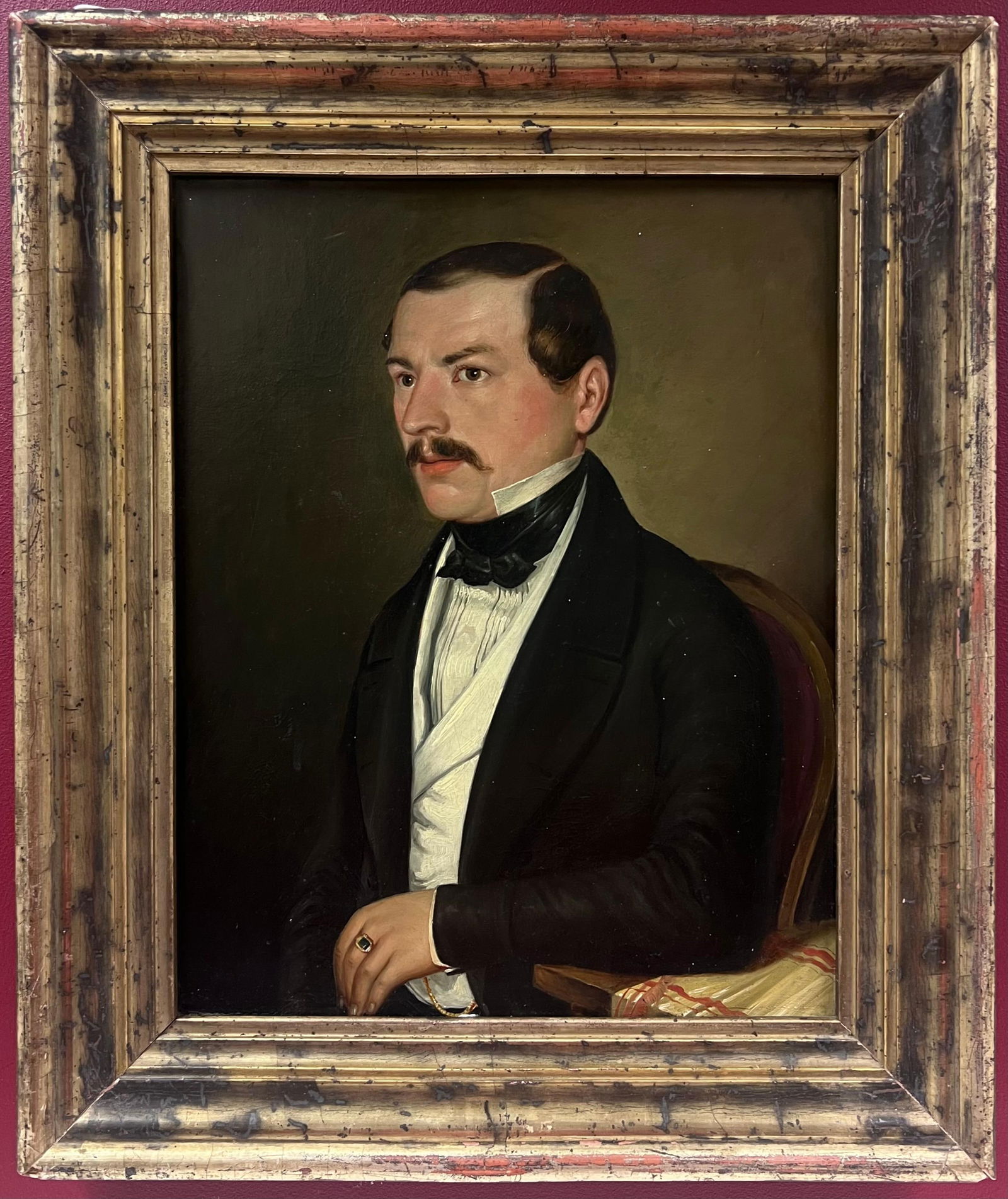 French School; 19th-Century French Oil Portrait of Smart Gentleman in Formal Attire (1 of 14)