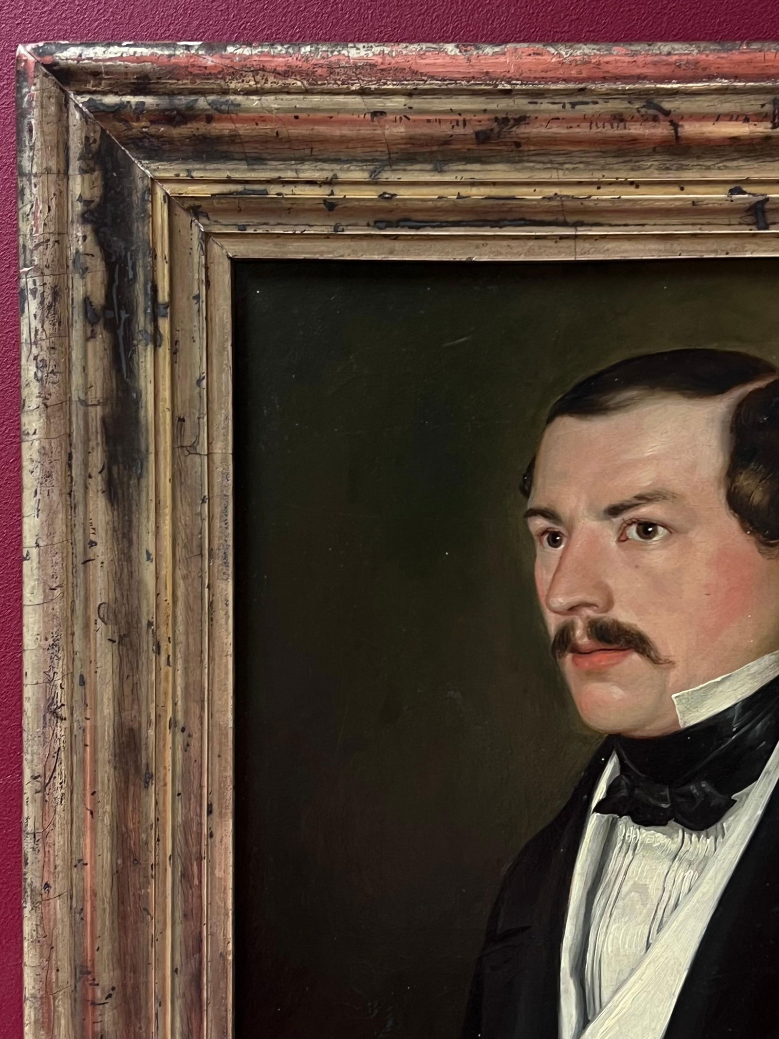 French School; 19th-Century French Oil Portrait of Smart Gentleman in Formal Attire - 2