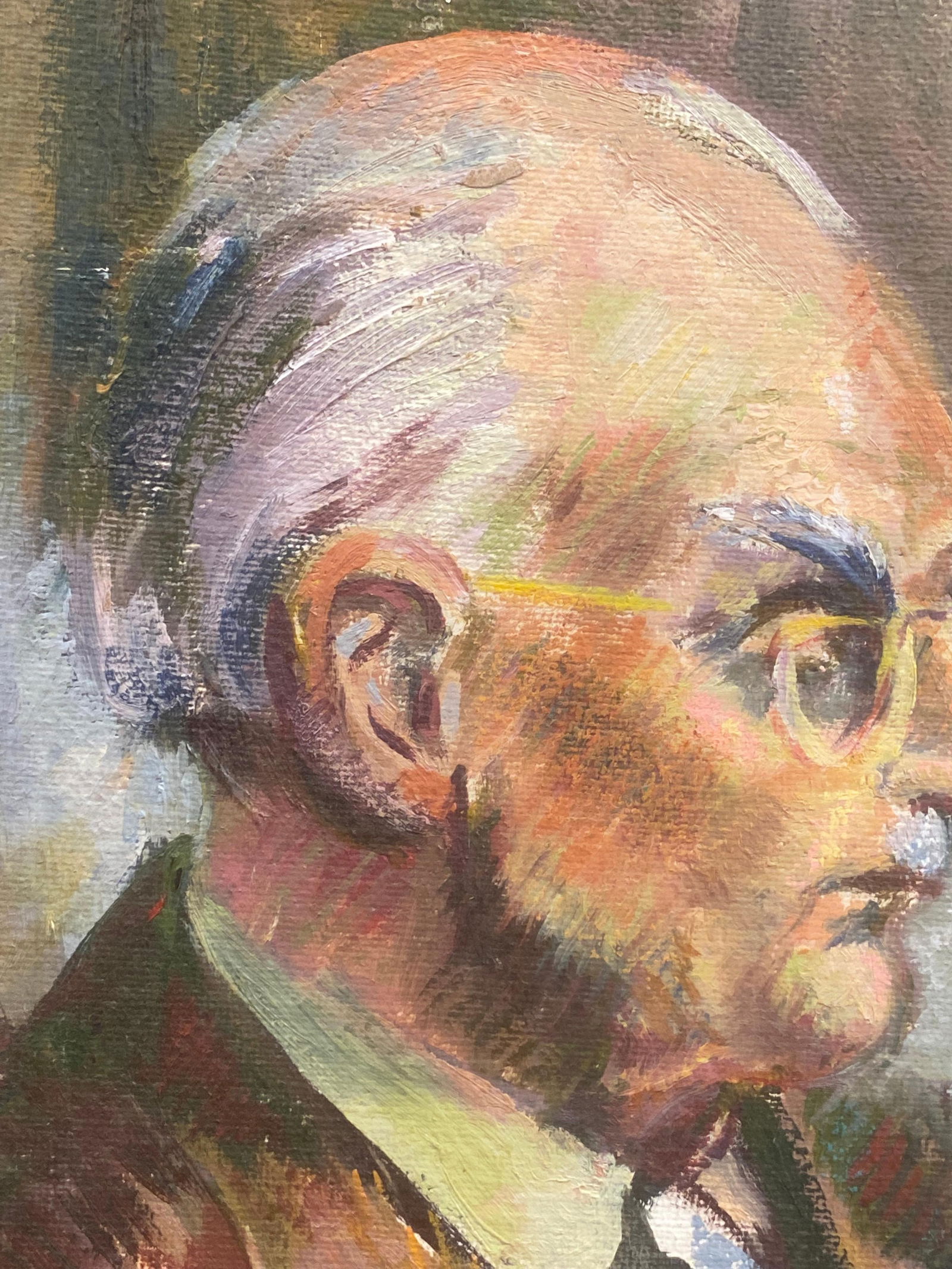 1960's British Original Oil Painting, Wise Man Portrait, circa 1960s - 8