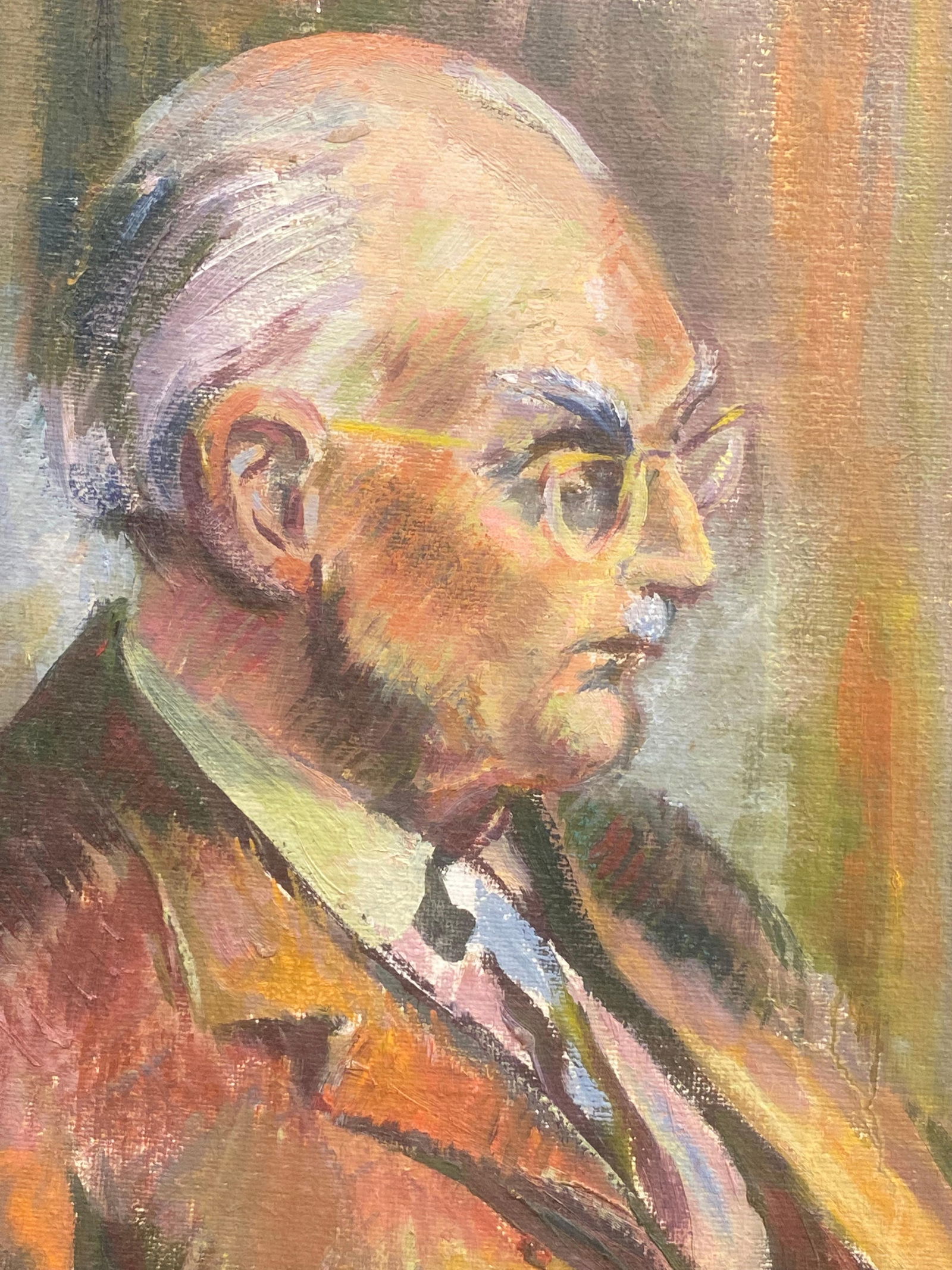 1960's British Original Oil Painting, Wise Man Portrait, circa 1960s - 13