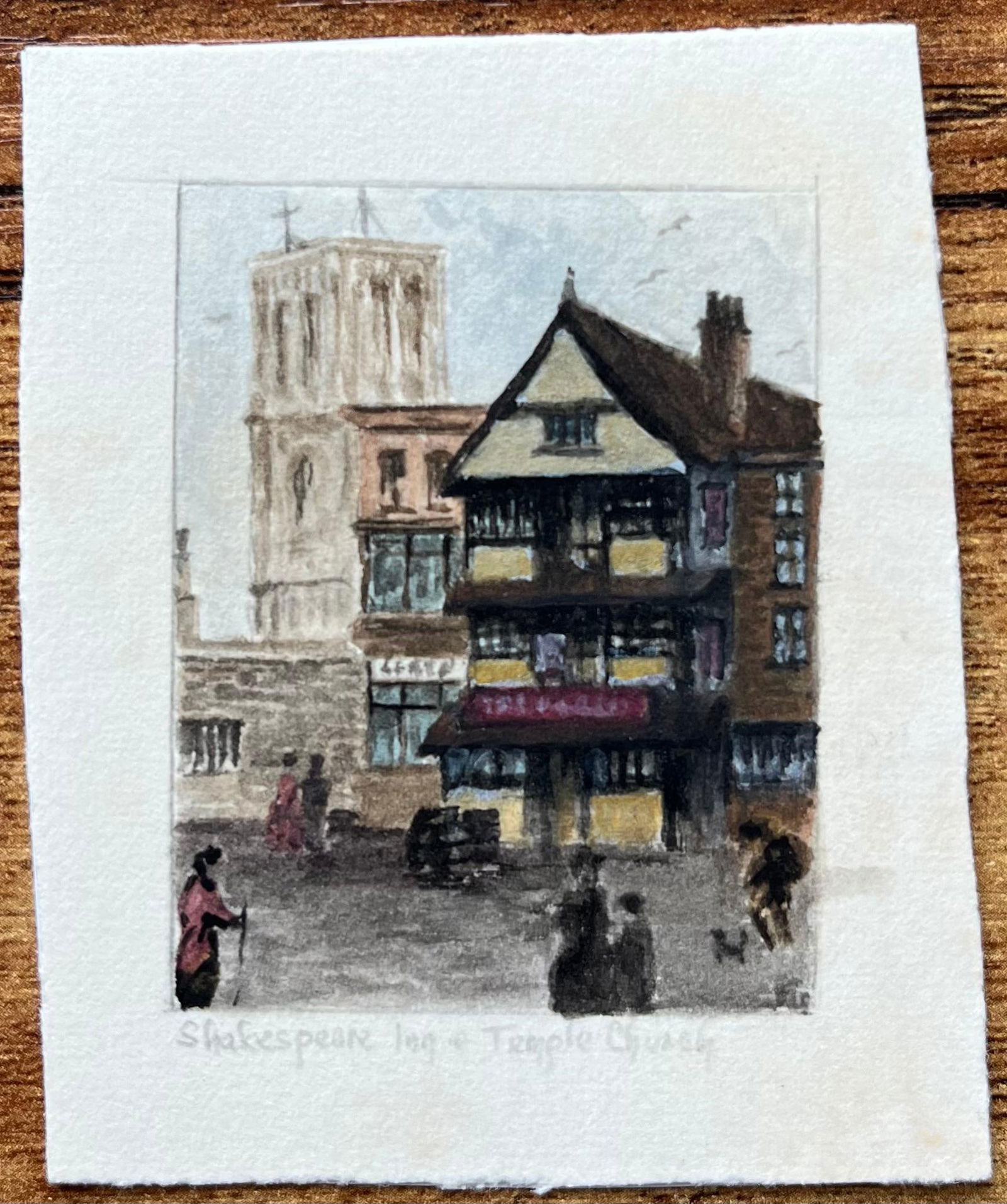 Jack Grunwell; Shakespeare Inn and Temple Church Bristol Historical Street Scene - 3