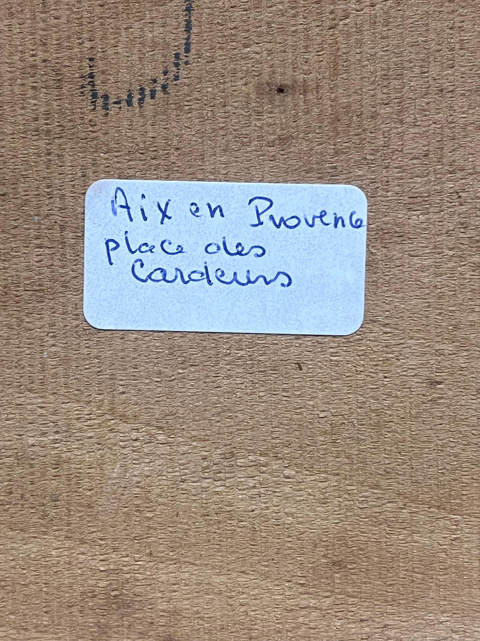 French School; The Market Square Aix En Provence, 1900's French Impressionist Bustling Figures, - 2