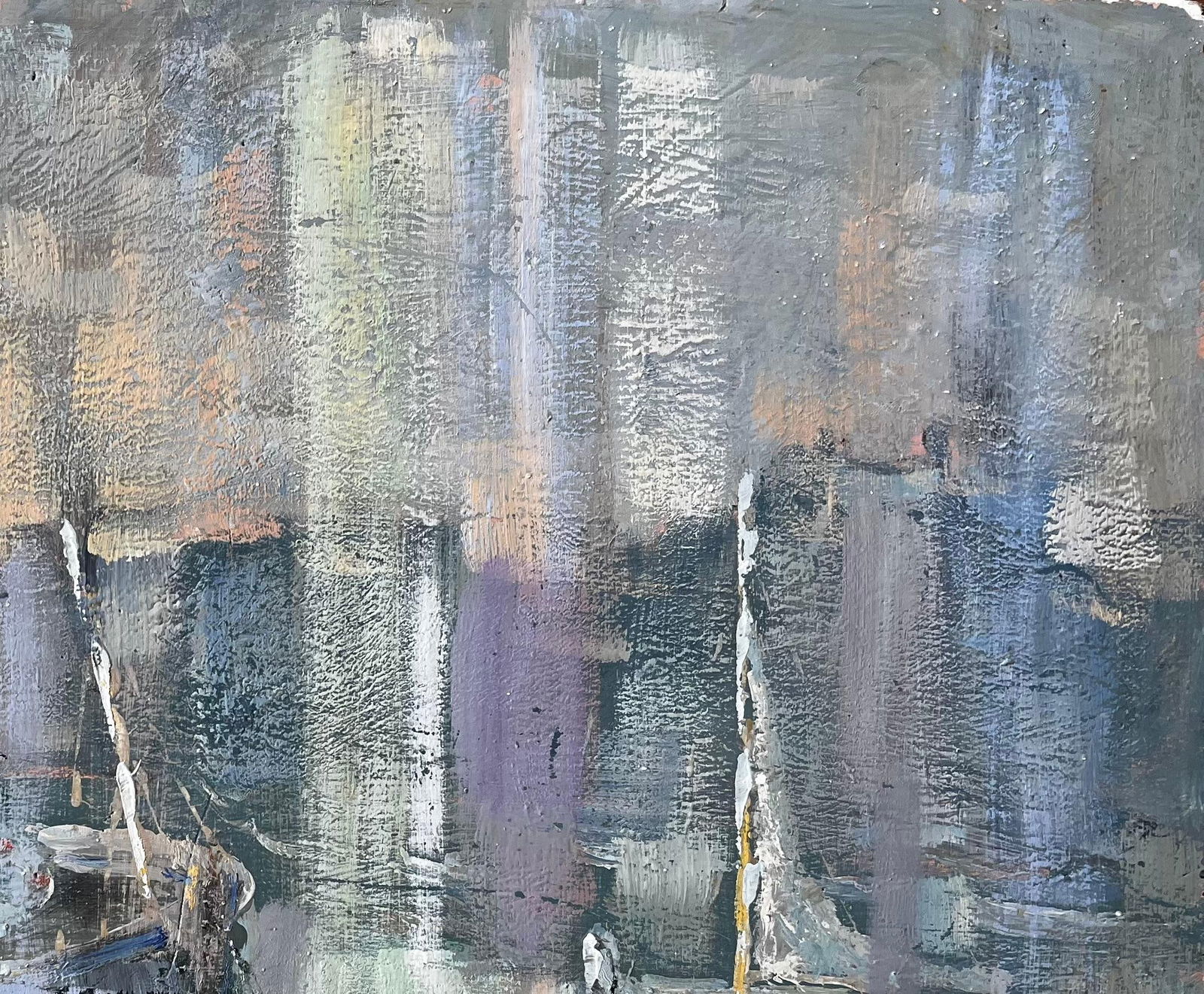 Fanch Lel; Fishing Boats in Saint Servan Harbour with Lighthouse by Fanch Lel 1999, 1999 - 8