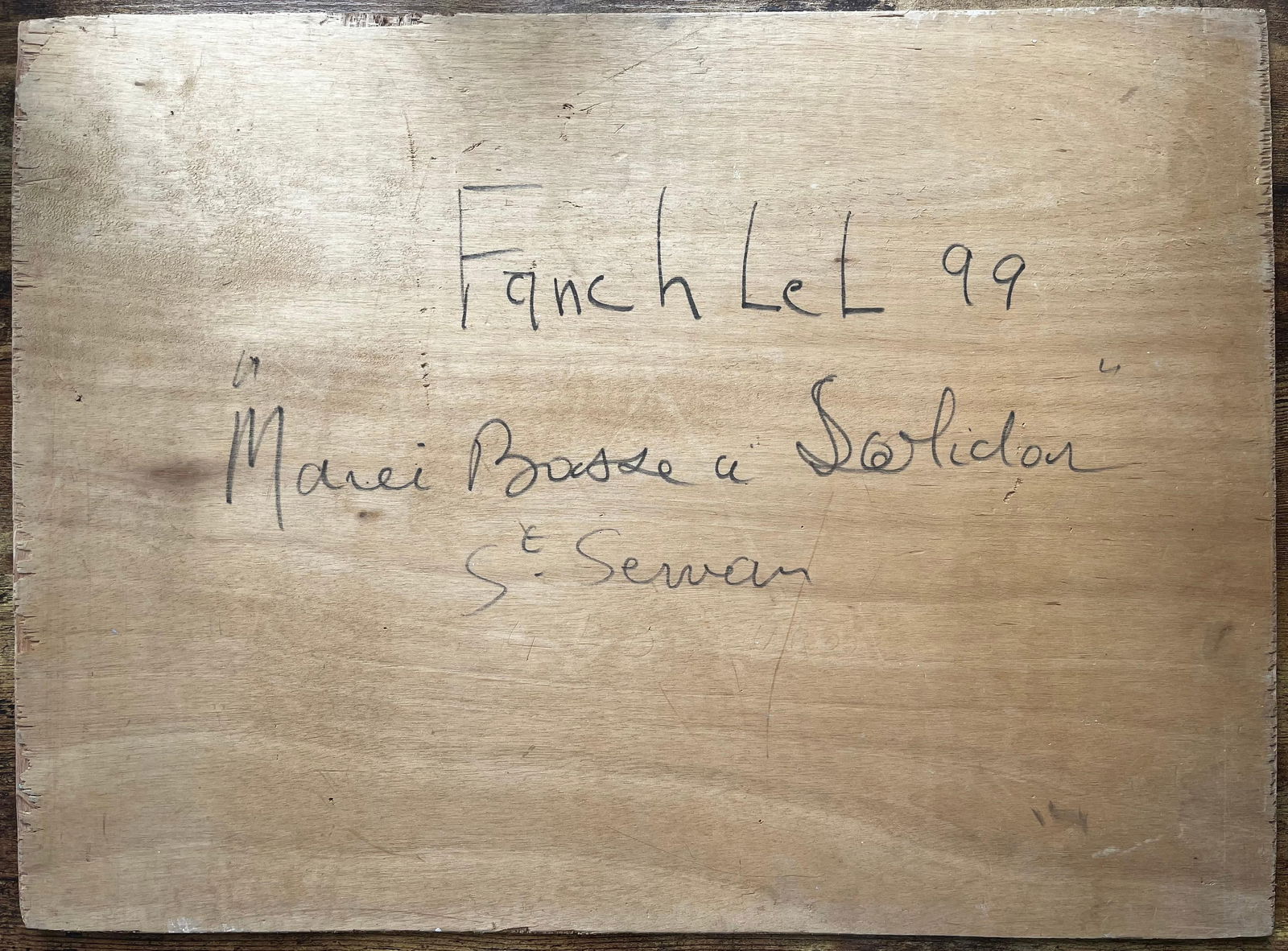 Fanch Lel; Fishing Boats in Saint Servan Harbour with Lighthouse by Fanch Lel 1999, 1999 - 11