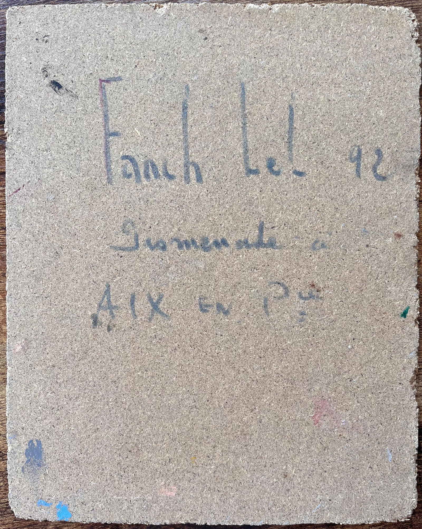 Fanch Lel; Impressionist Promenade Scene with Red Parasols in Aix en Provence, 1992 - 6