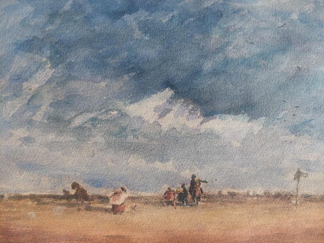 French Modernist Cubist Painting Travellers on a Path, 20th Century - 3