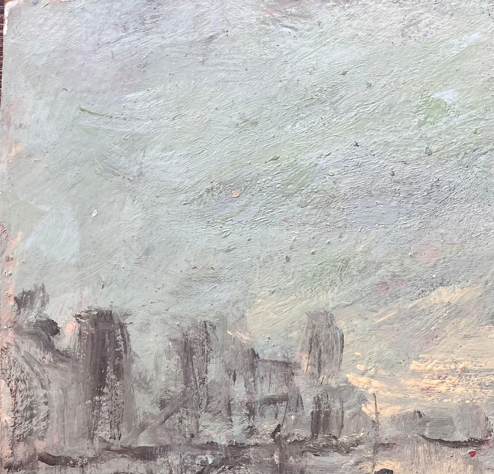 Fanch Lel; Moody Monochrome Harbor Scene with Reflections and Fishing Boats - 8