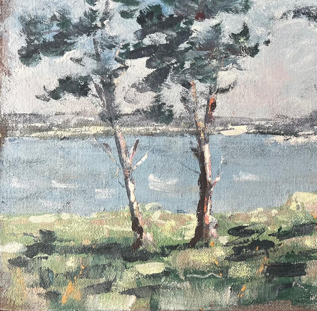 Fanch Lel; French Coastal Landscape with Windswept Trees at Golfe du Morbihan Brittany - 8