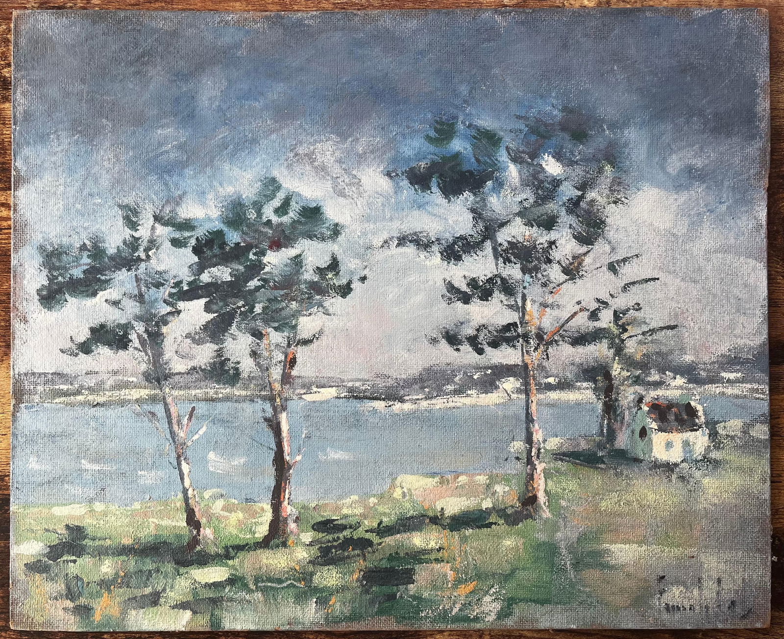 Fanch Lel; French Coastal Landscape with Windswept Trees at Golfe du Morbihan Brittany - 14