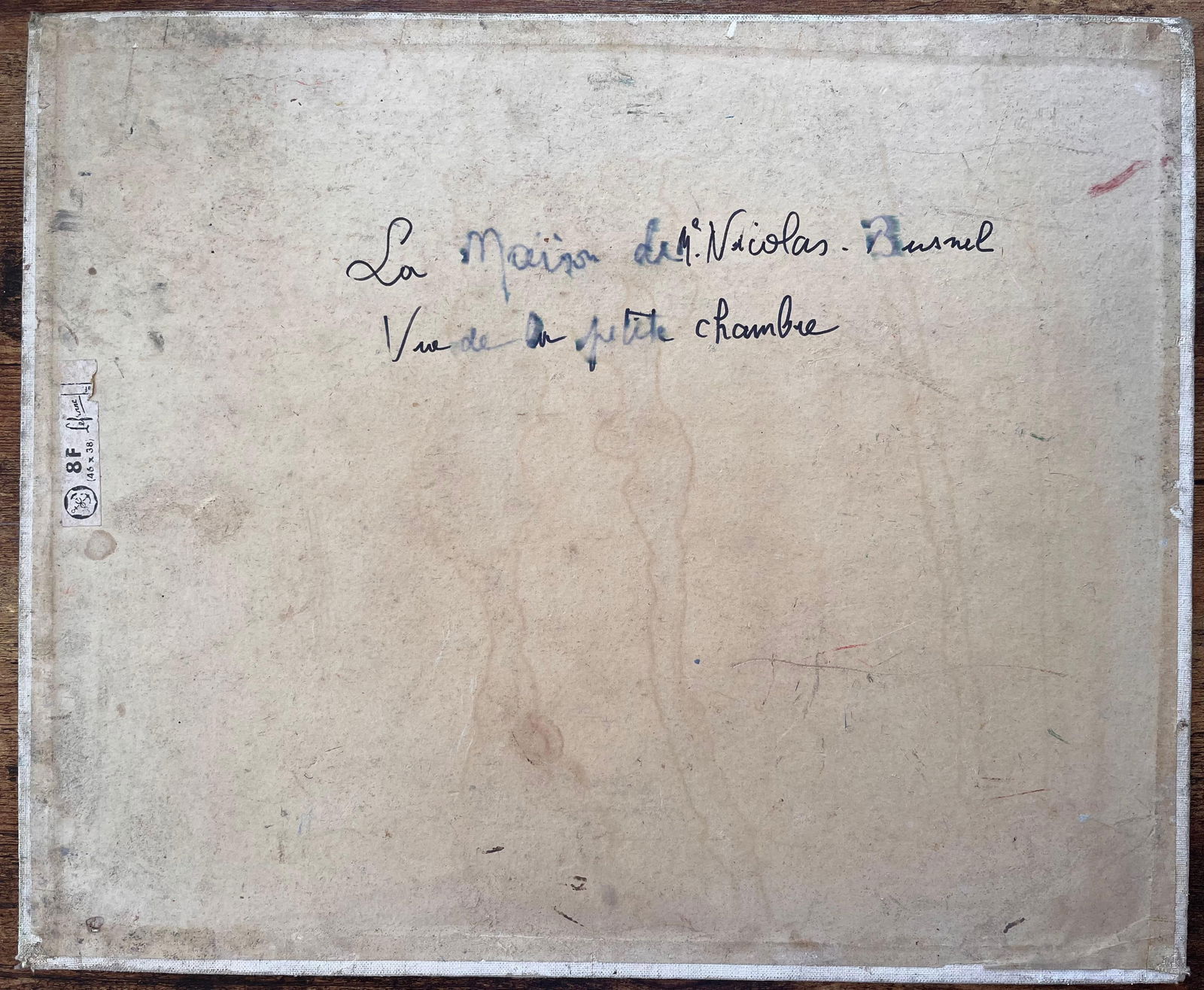 Fanch Lel; French Snow Scene Oil Painting of Nicolas Busnel's House from Upstairs Window, 1964 - 14