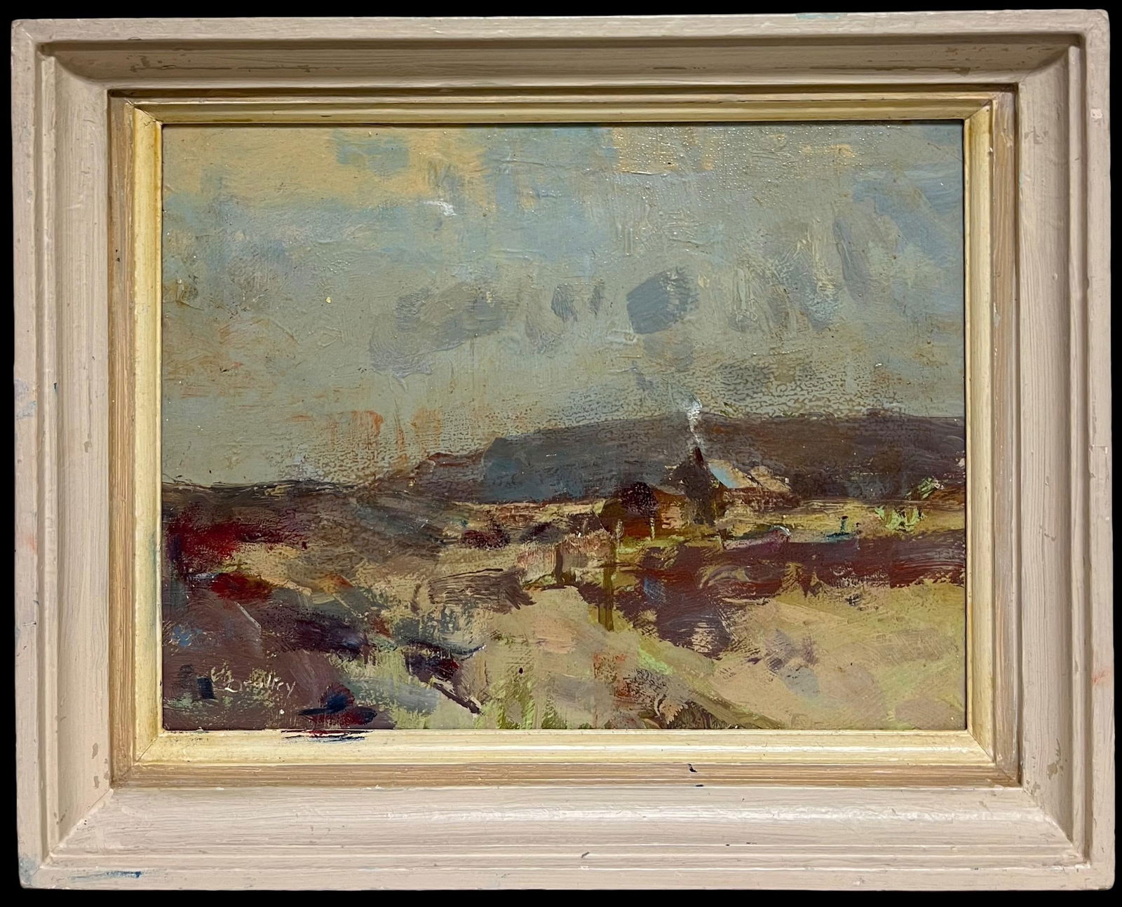 William B Dealtry; 20th Century Scottish Impressionist Signed Oil Painting Farm in Highland Hills - 4