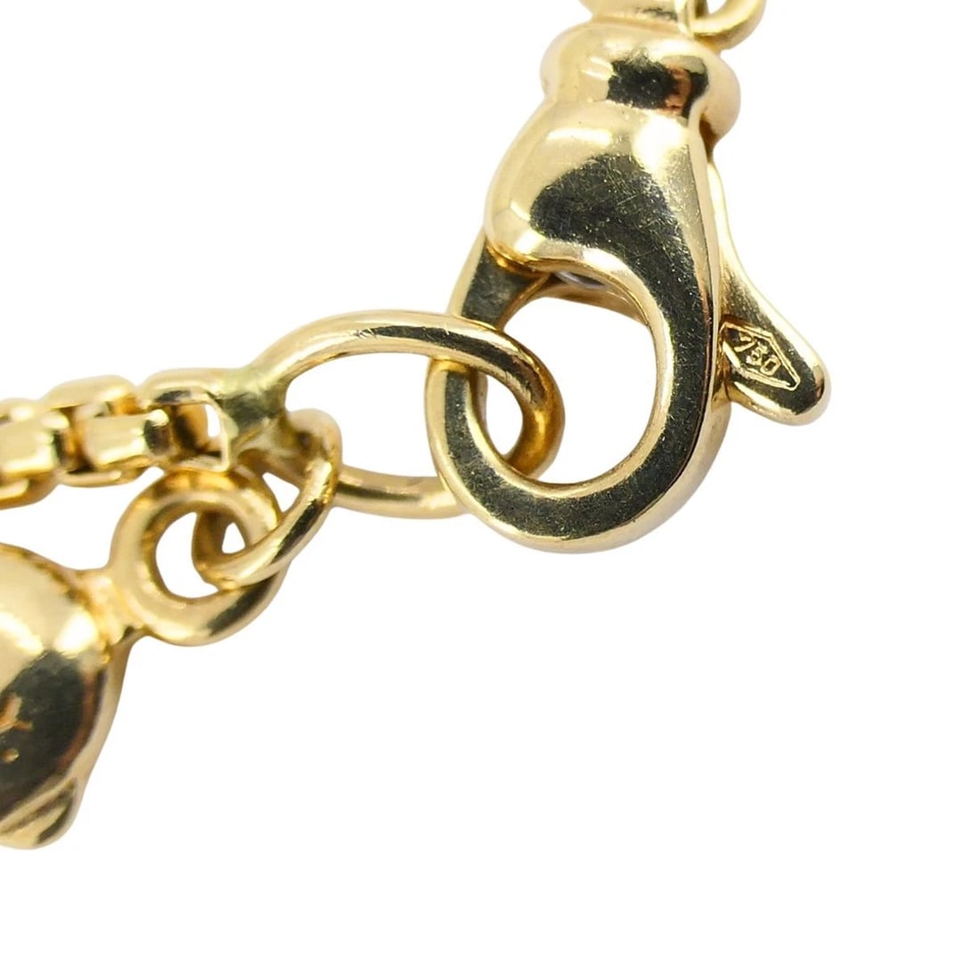 David Yurman 18k Yellow Gold Box Chain Adjustable Necklace - 8