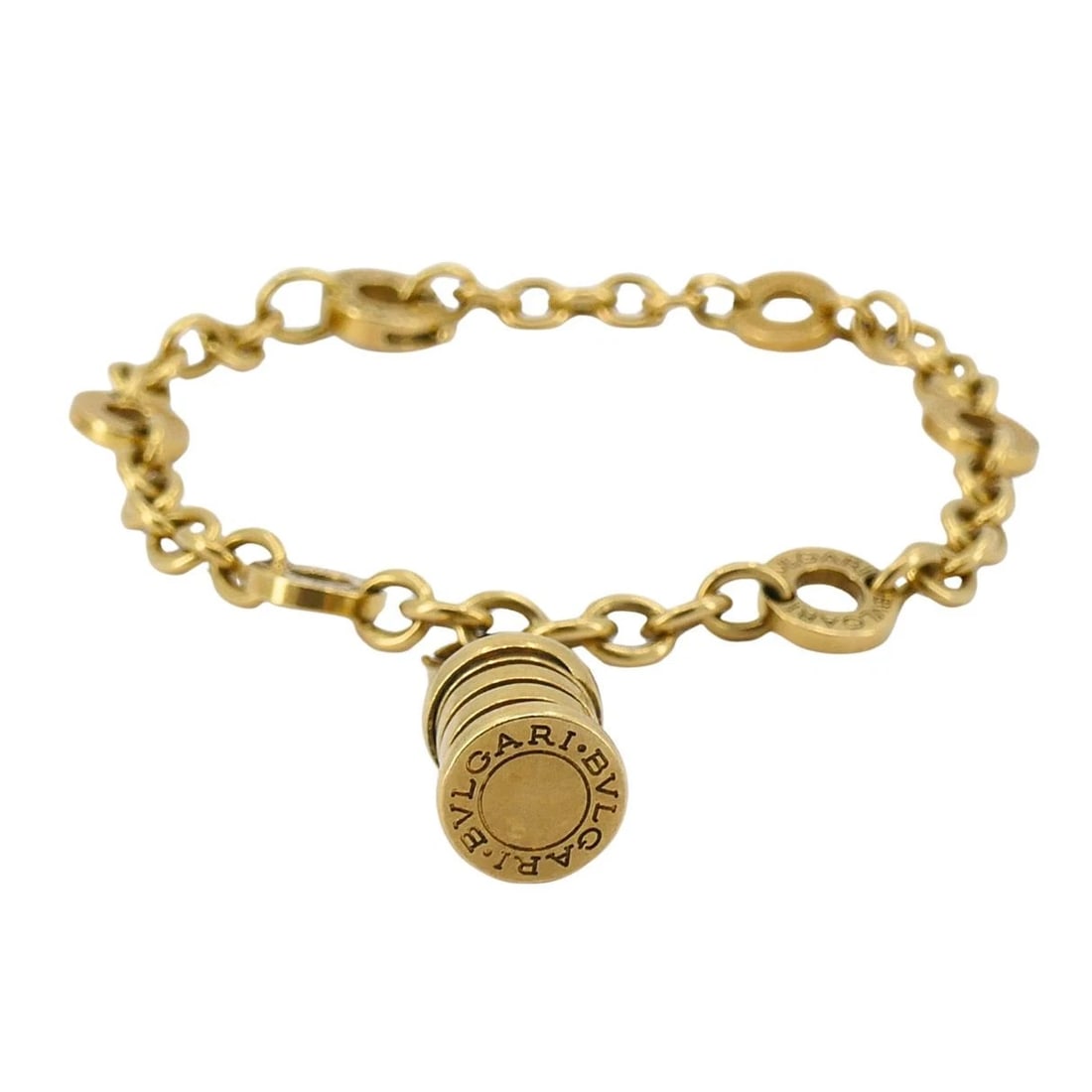 Bulgari B.zero1 18k Yellow Gold Charm Bracelet 7.75" - 4