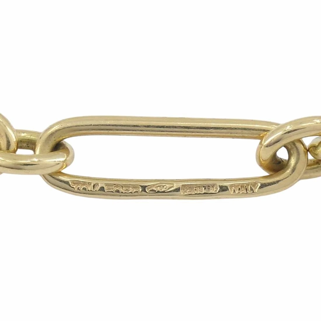 Tom Ford Italian 18k Yellow Gold Chain Link Necklace - 9