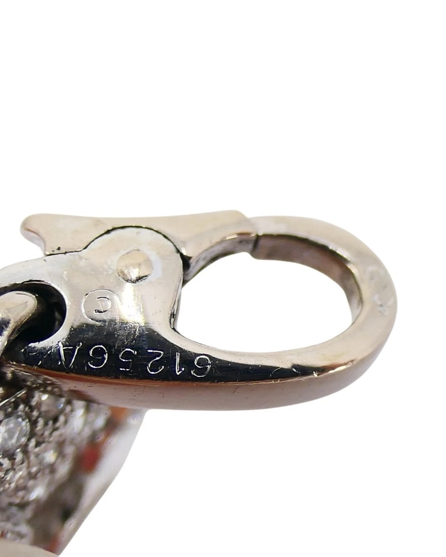 Vintage Cartier Panthere Collar Necklace Diamond Charm - 12