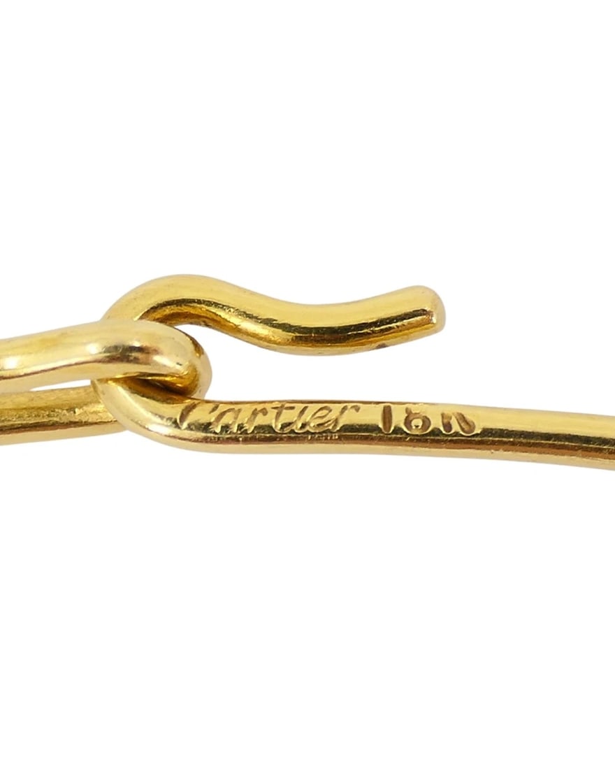 Vintage Cartier Panthere Collar Necklace Diamond Charm - 13