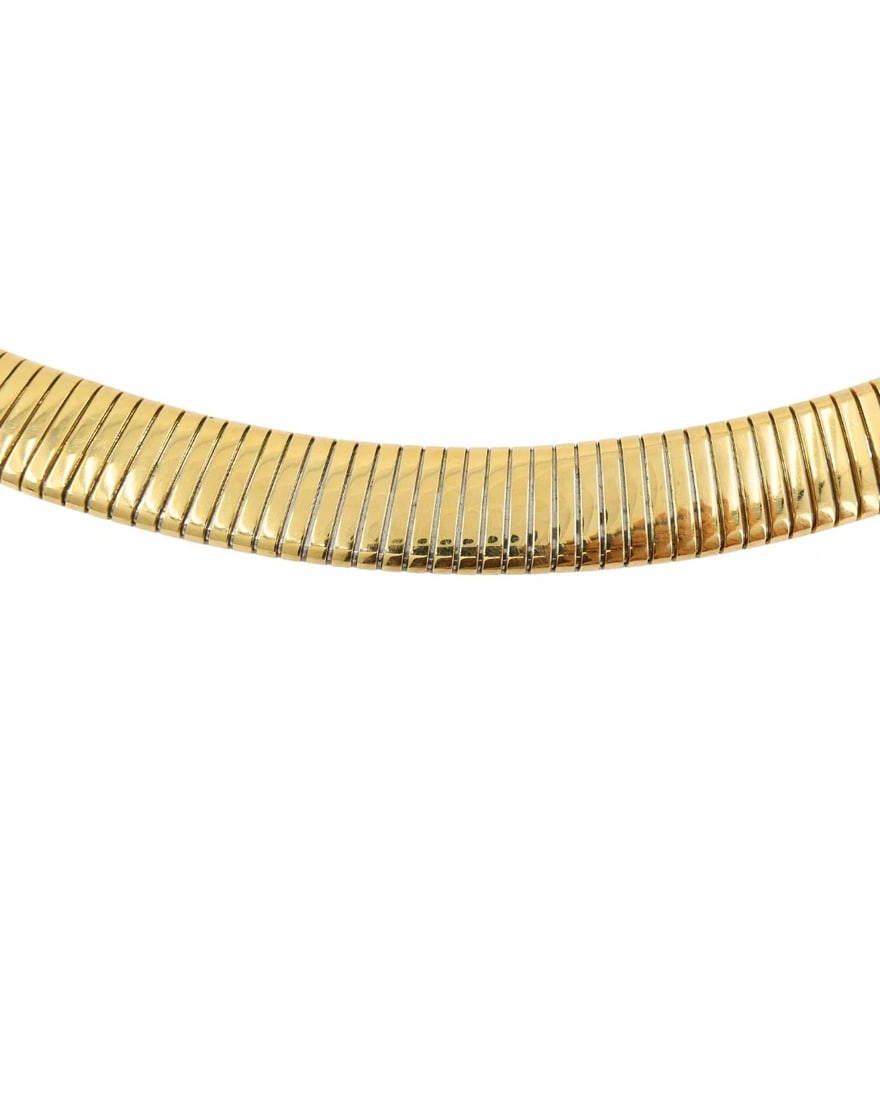 Bvlgari Bulgari Tubogas Necklace 18k Gold & Steel - 8