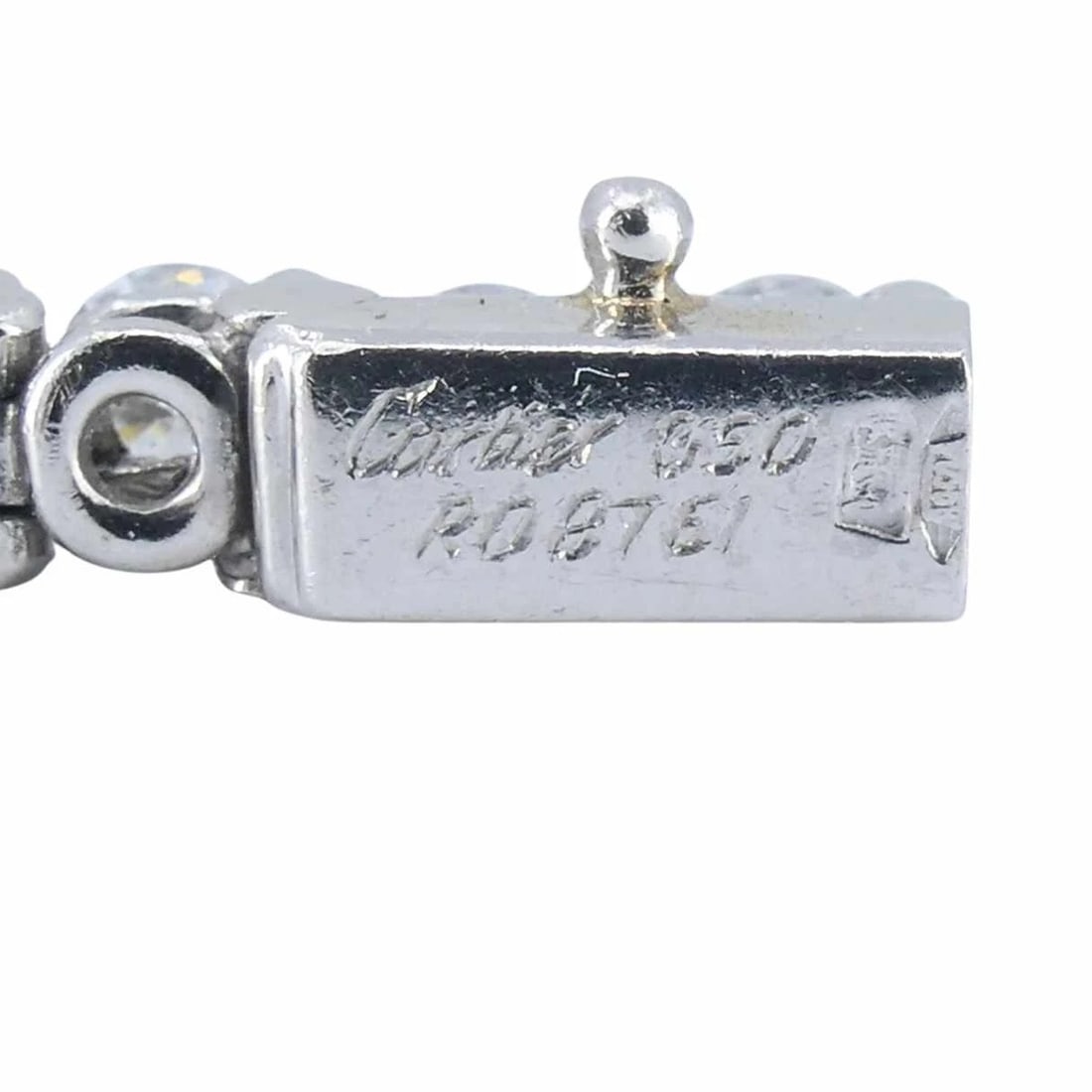 Vintage Cartier Platinum Diamond Tennis Bracelet - 14