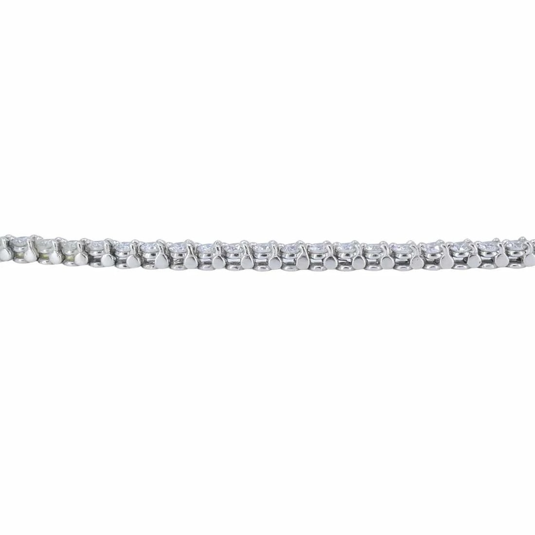 Vintage Cartier Platinum Diamond Tennis Bracelet - 8