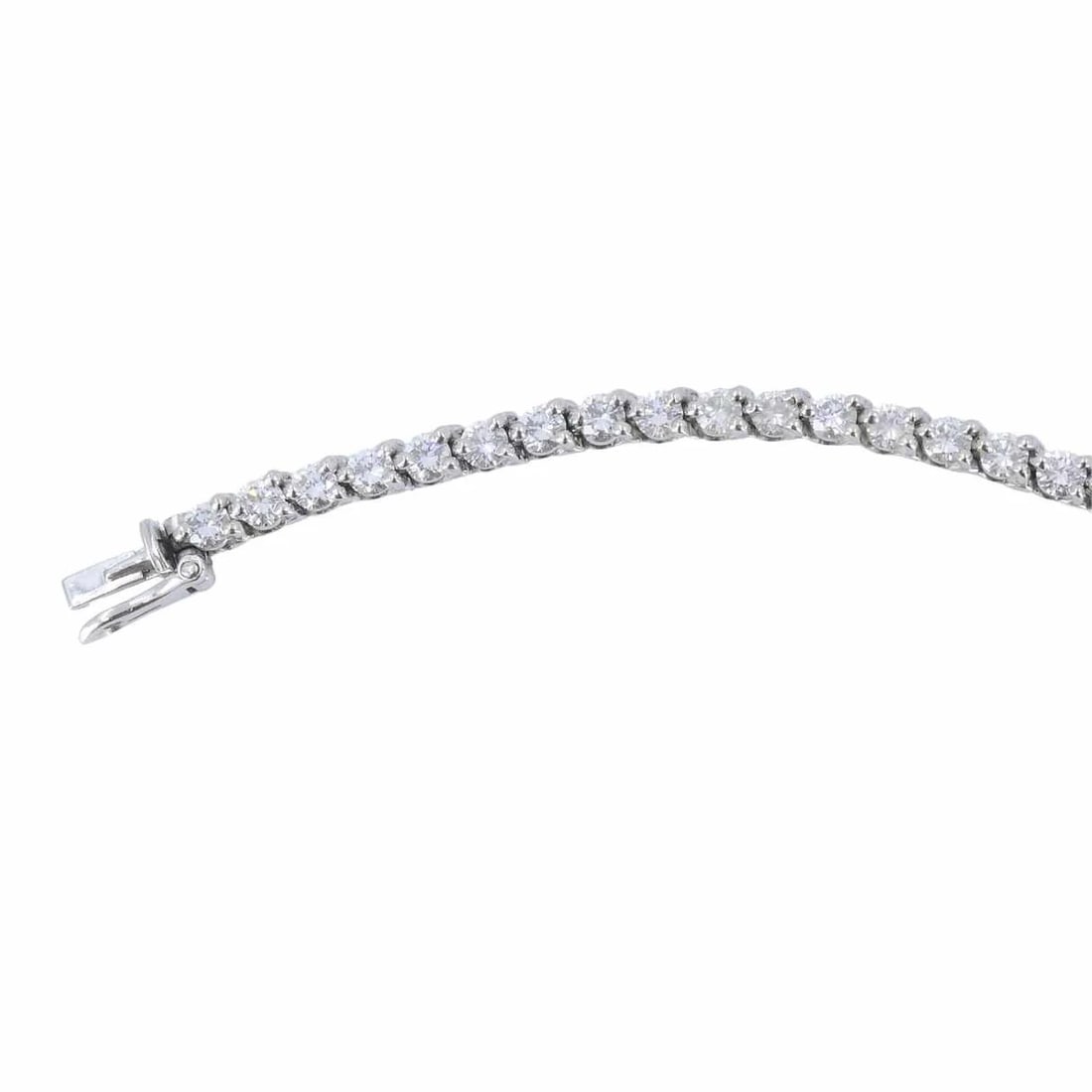 Vintage Cartier Platinum Diamond Tennis Bracelet - 9