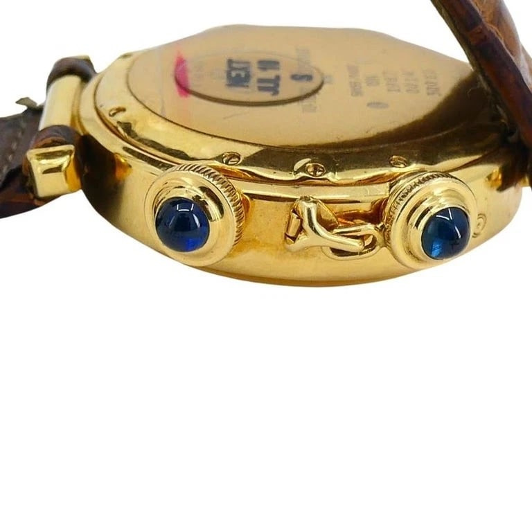 Cartier Pasha Alarm Moonphase Wristwatch 18k Gold c. 1987 - 8