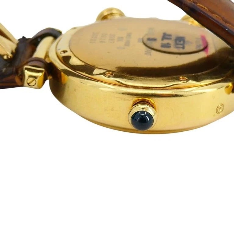 Cartier Pasha Alarm Moonphase Wristwatch 18k Gold c. 1987 - 9