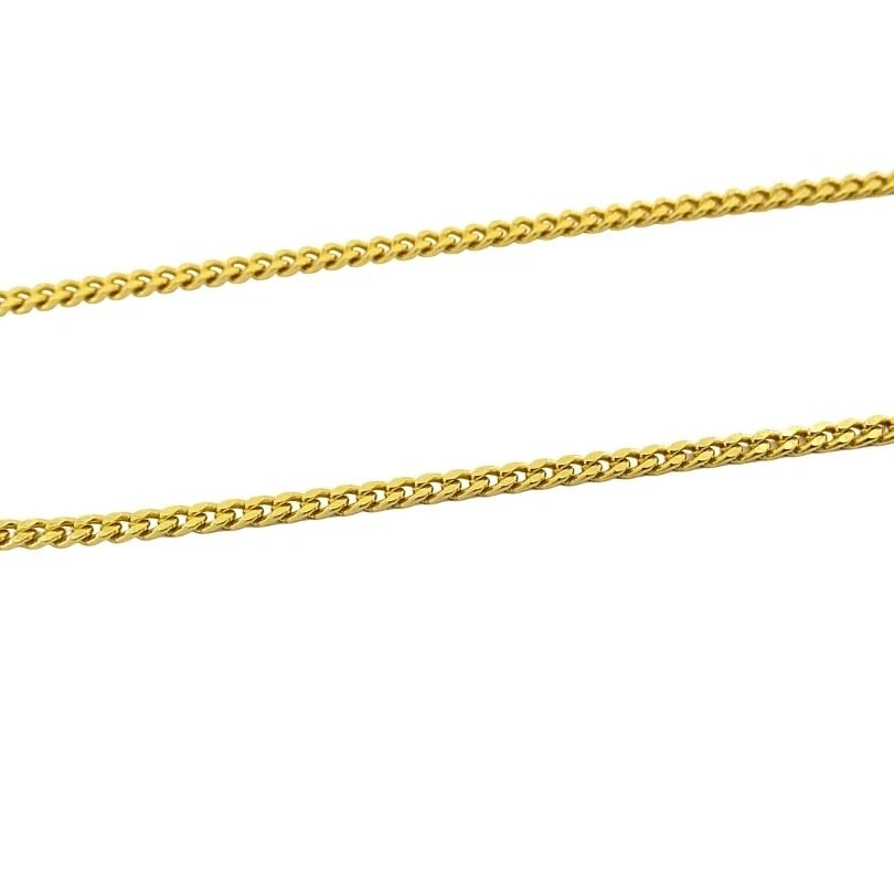 Jean Mahie 22k Gold Sculptural Abstract Pendant, 22k Chain (unbranded) Necklace - 12