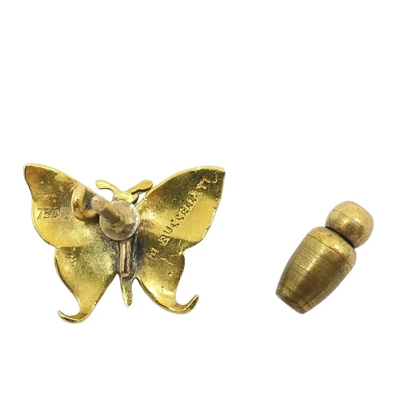 Mario Buccellati 18k Gold Butterfly Lapel Pin, Mid‑Century - 7