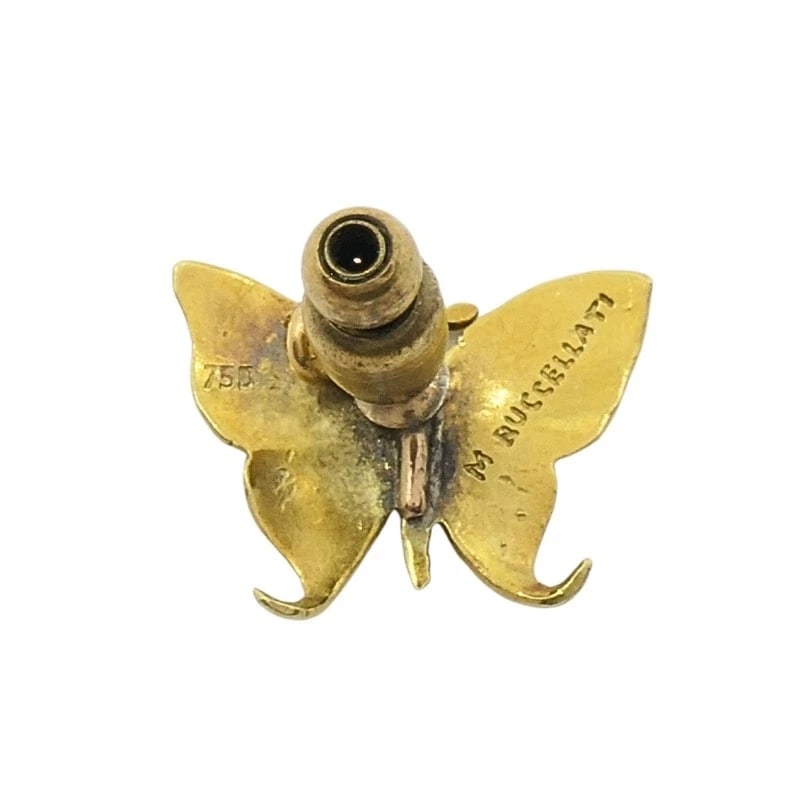 Mario Buccellati 18k Gold Butterfly Lapel Pin, Mid‑Century - 8