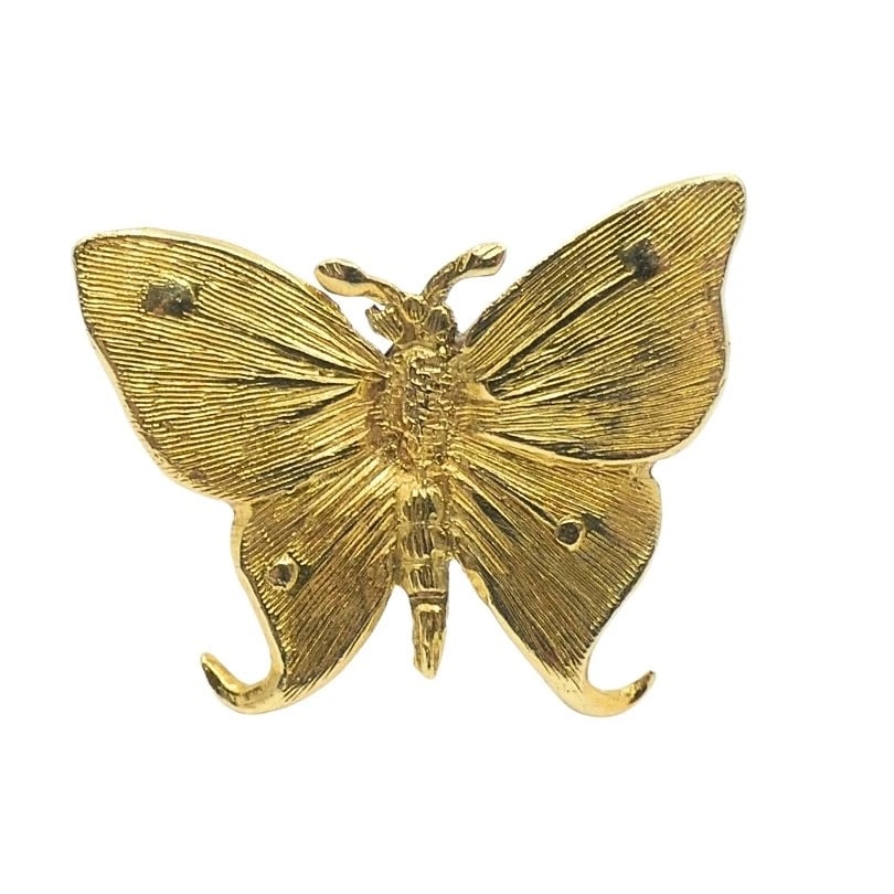 Mario Buccellati 18k Gold Butterfly Lapel Pin, Mid‑Century - 9