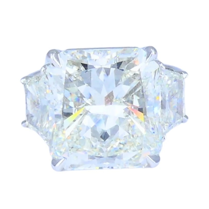 8.02-carat GIA Certified Diamond RING 18k White Gold Modern Jewelry - 5